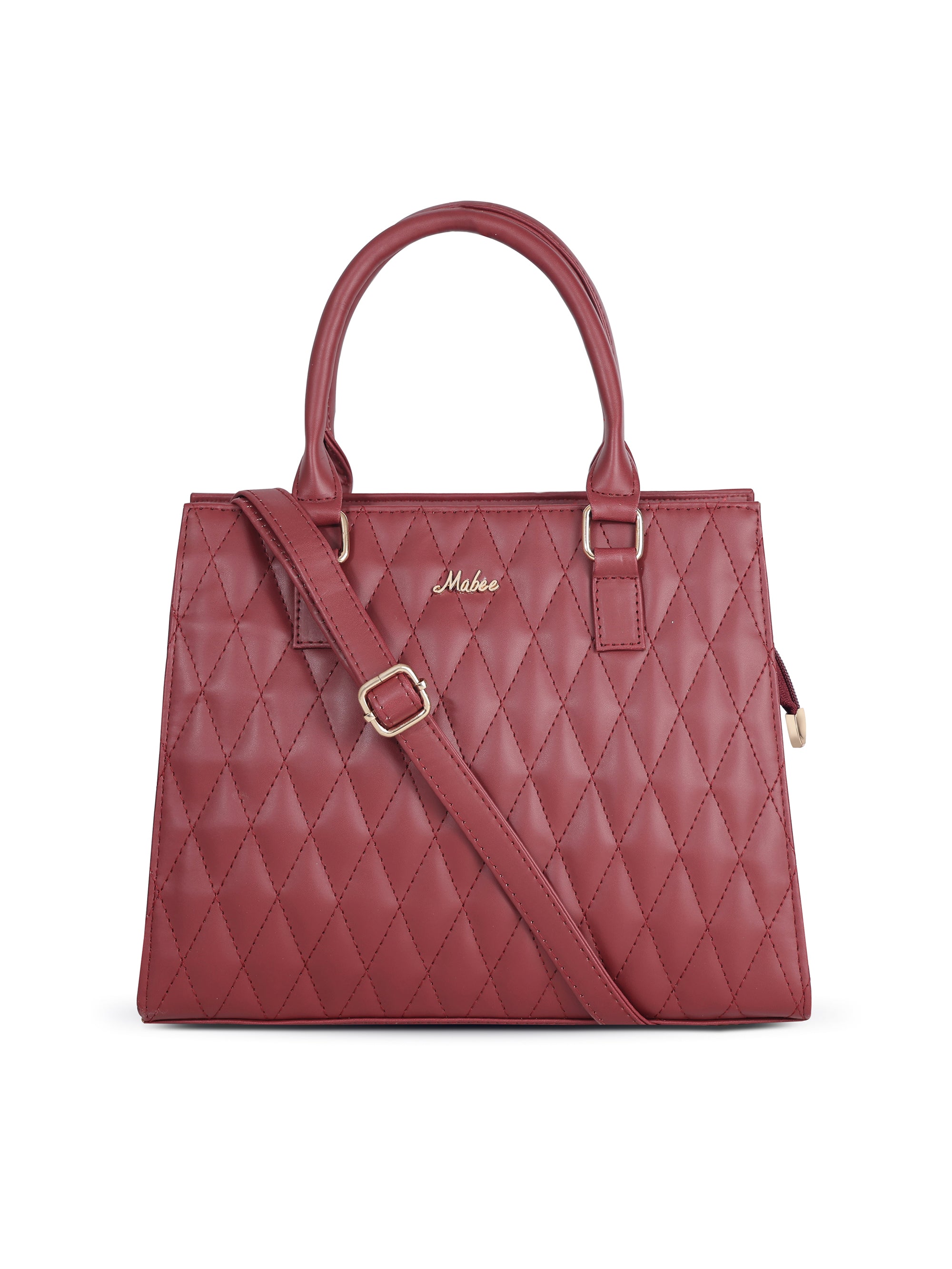 Crimson Structured Handheld Bag