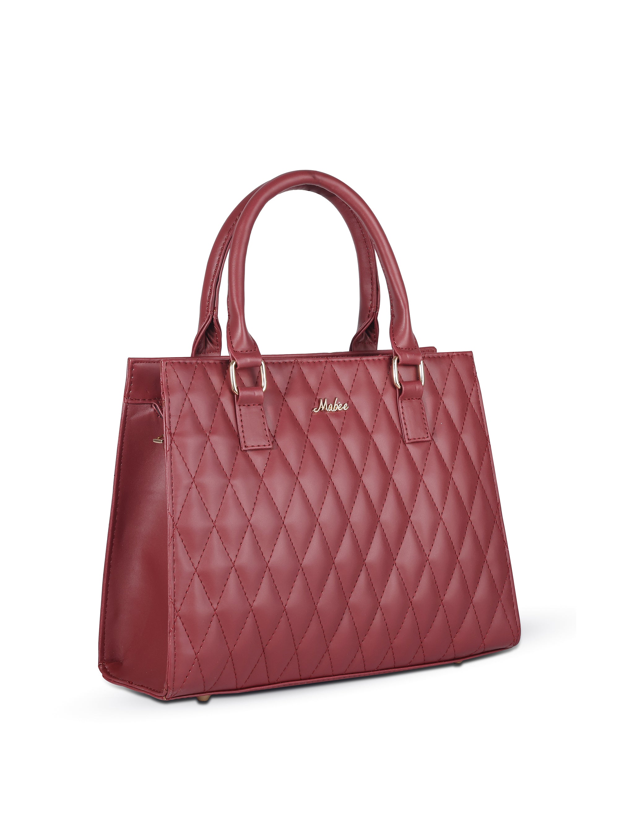Crimson Structured Handheld Bag