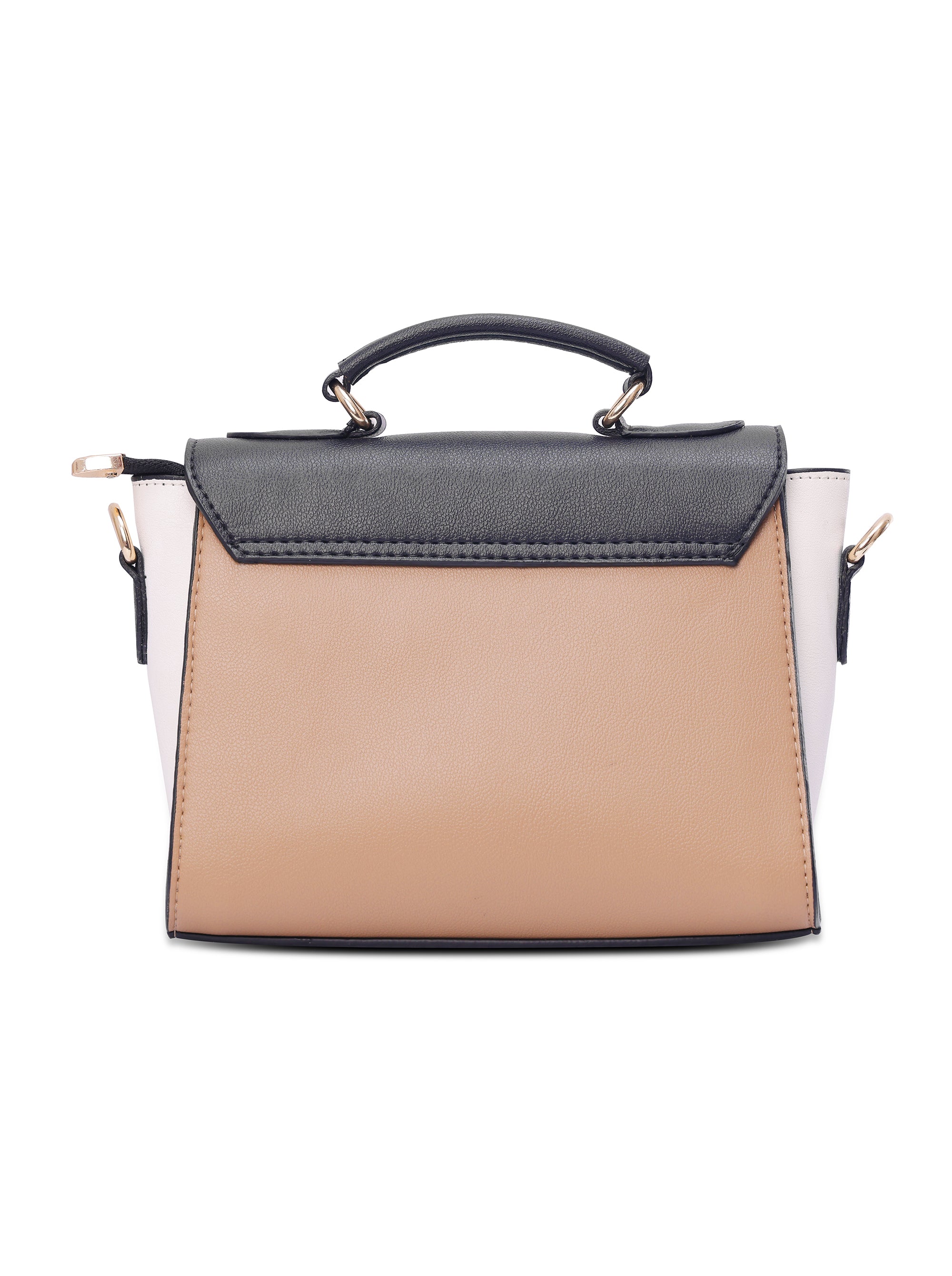 Beige Trilight Satchel