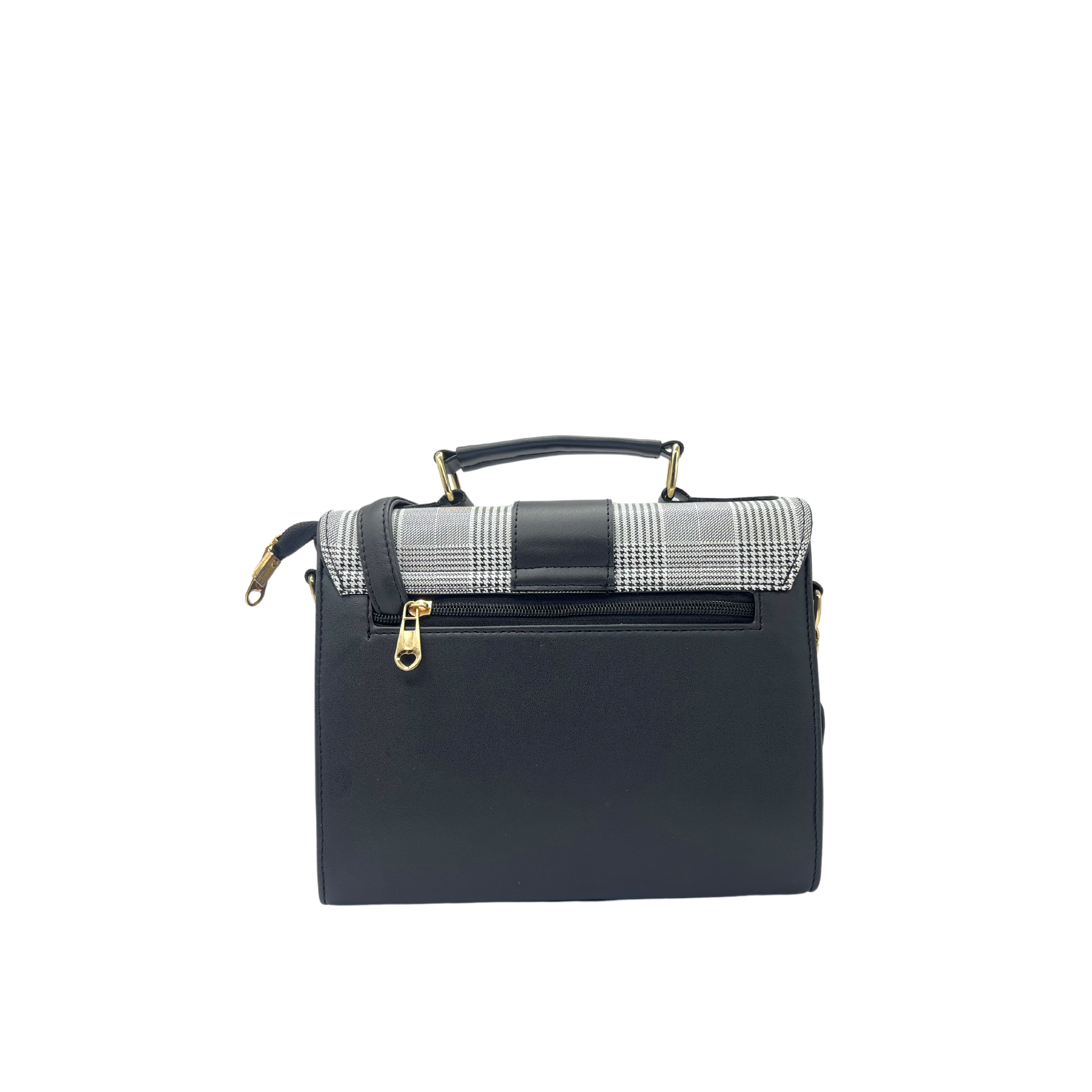 Black Checked Sling Bag