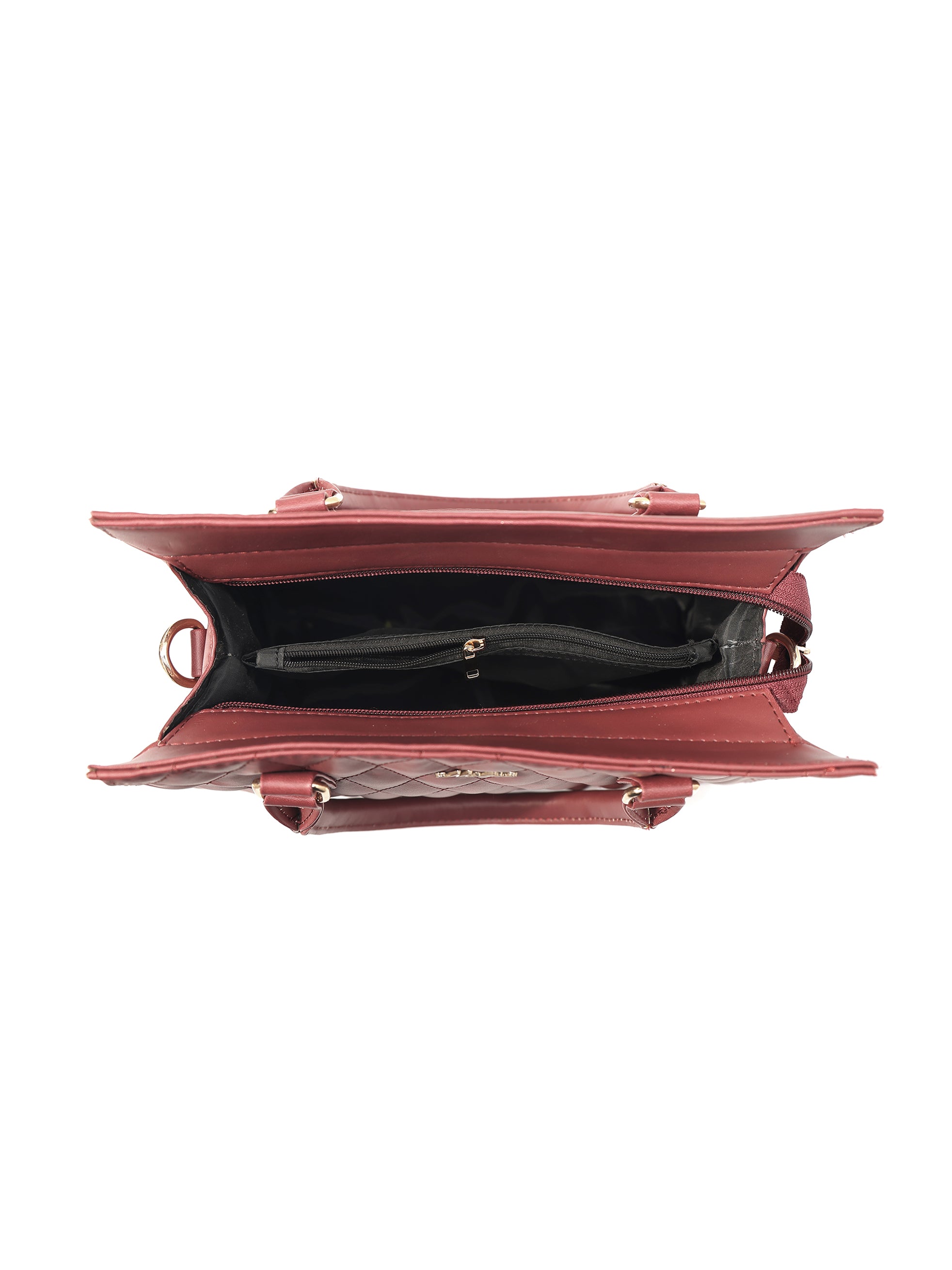 Crimson Structured Handheld Bag