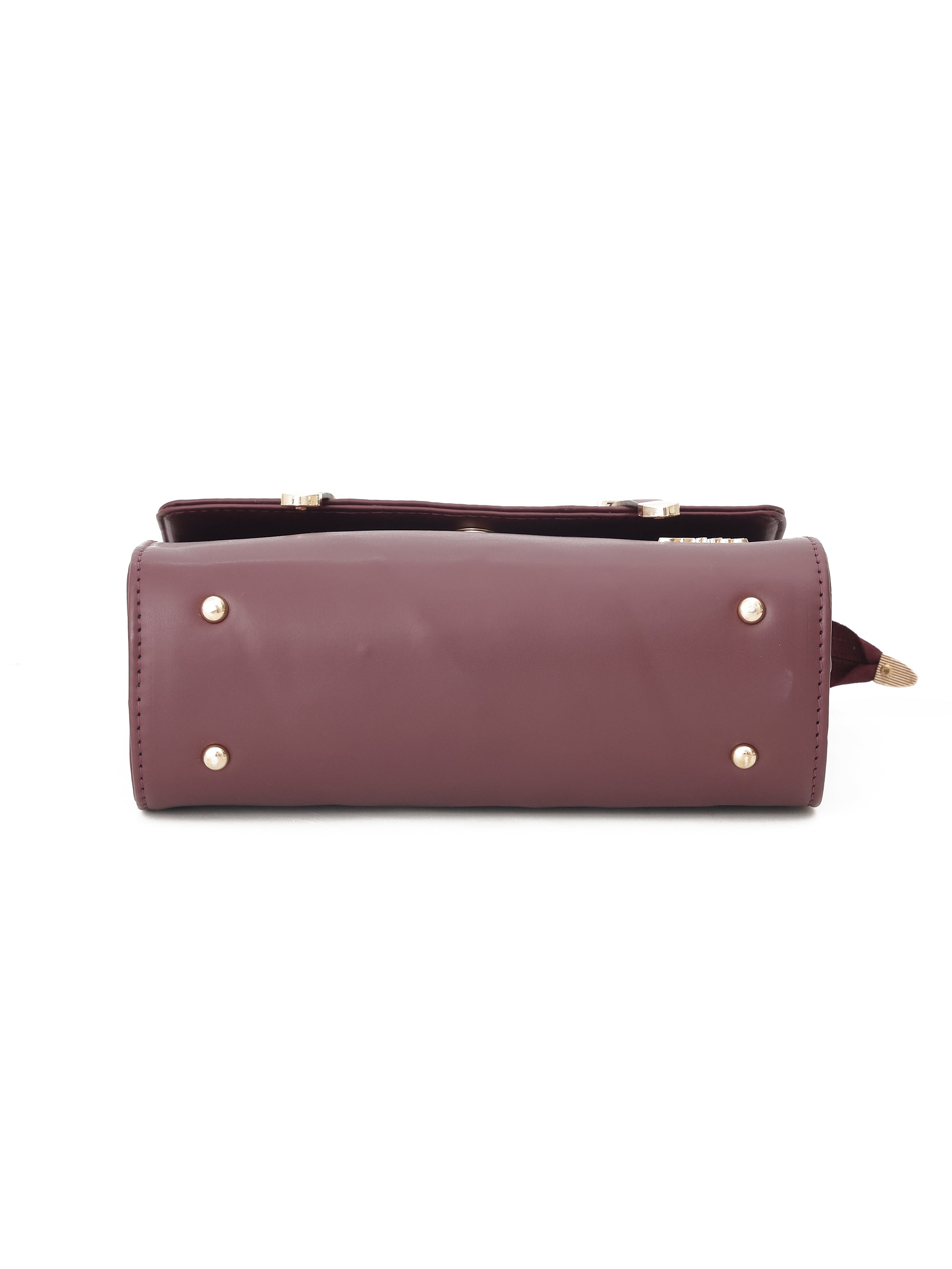 Berry Solid Satchel