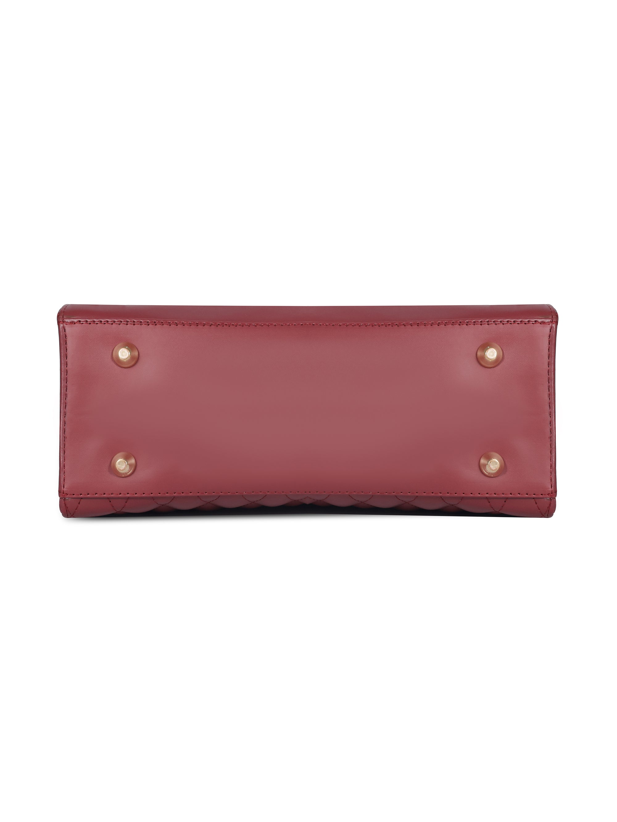 Crimson Structured Handheld Bag