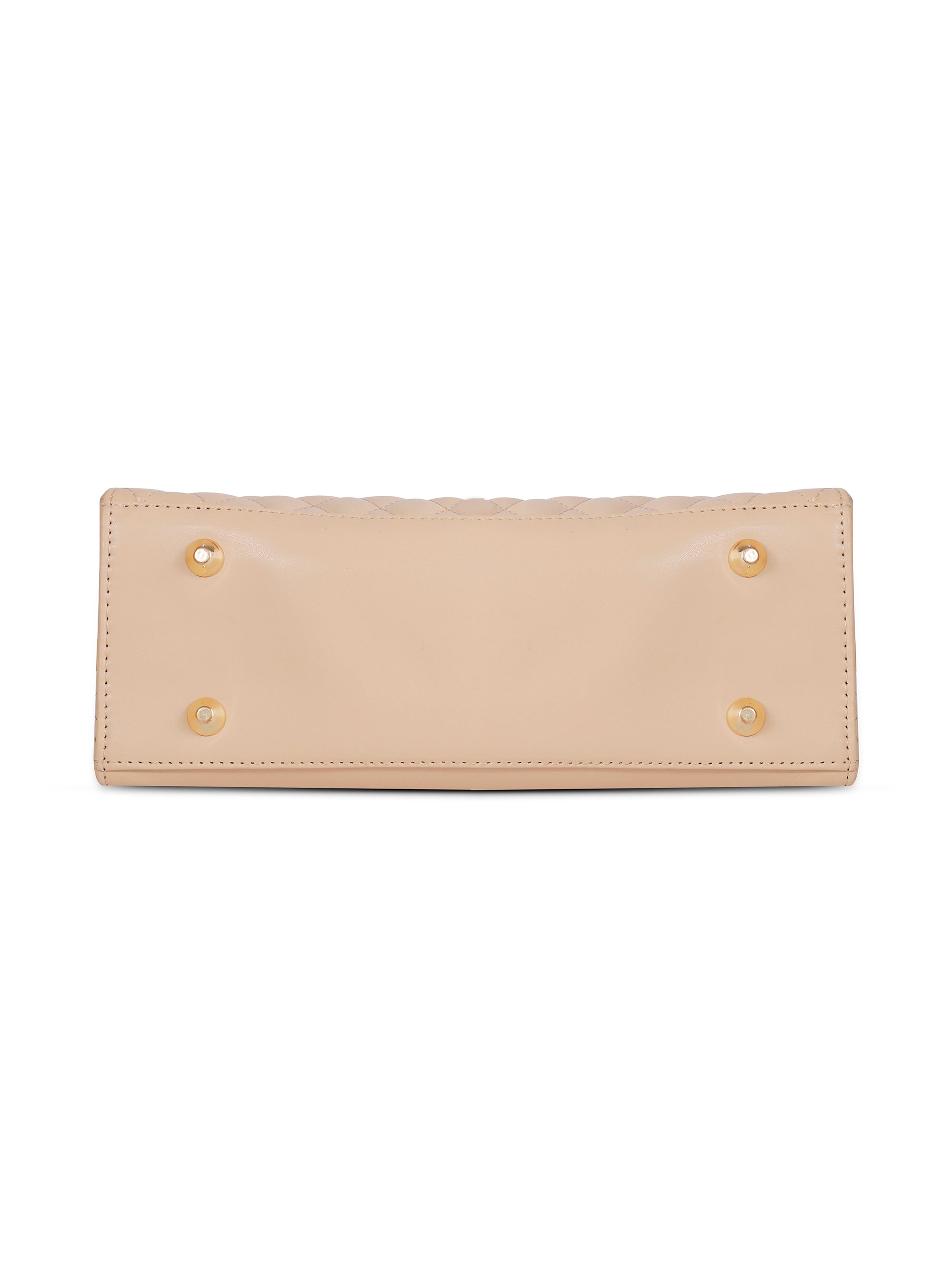 Cream Structured Handheld Bag