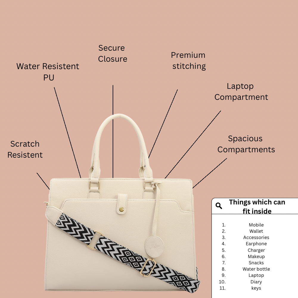 Nyra Tote Bag (Cream)