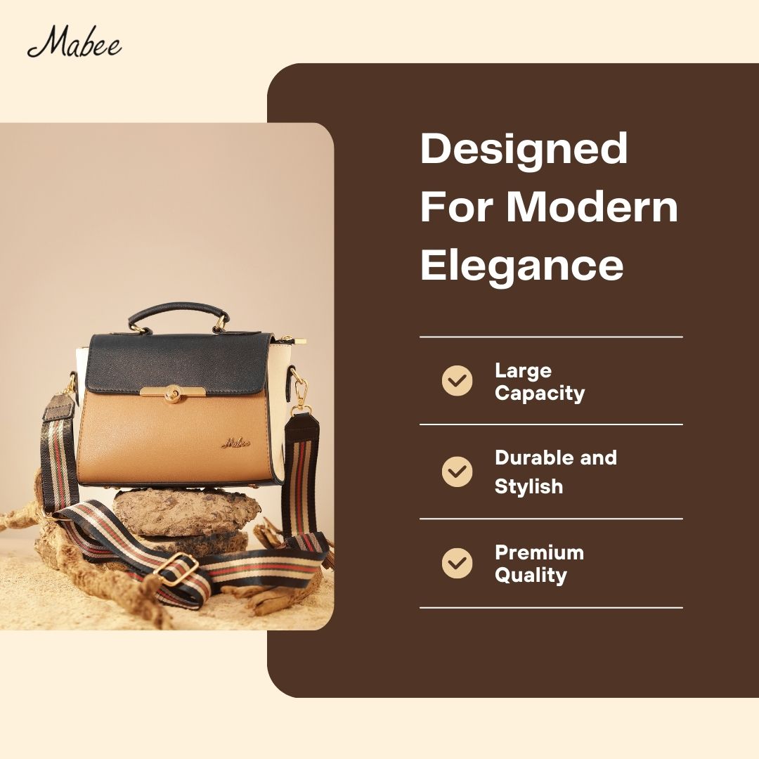 Beige Trilight Satchel