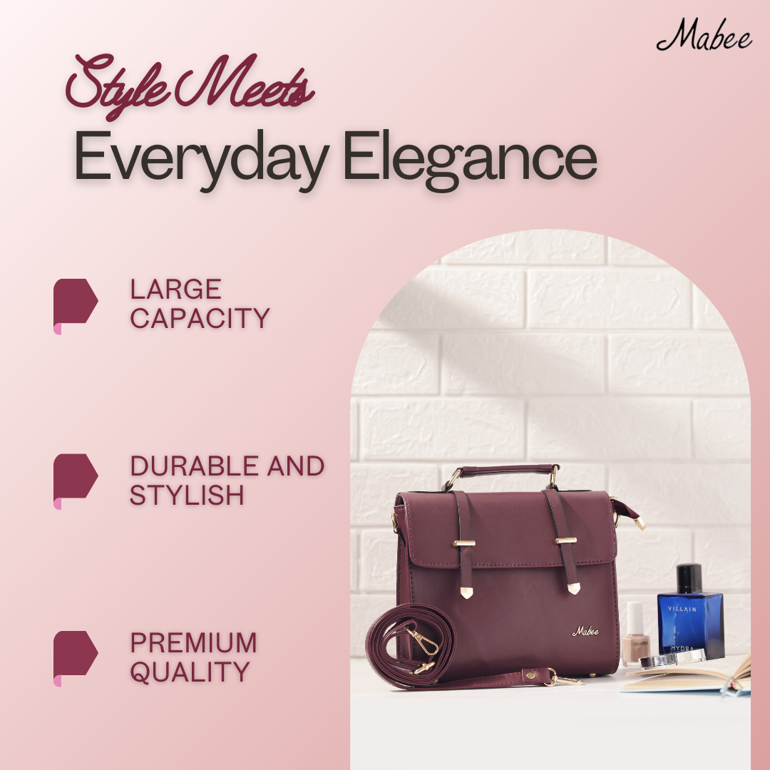 Berry Solid Satchel