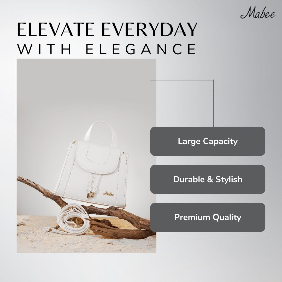 White Half Moon Sling