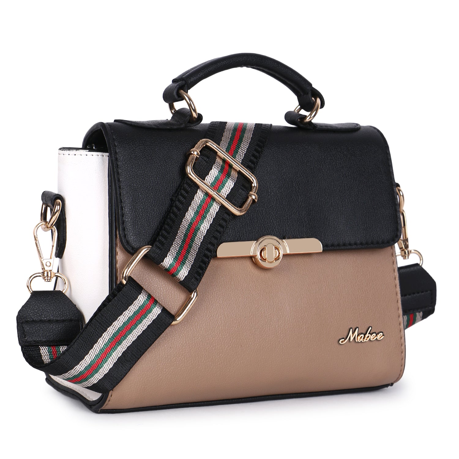 Beige Satchel Bag