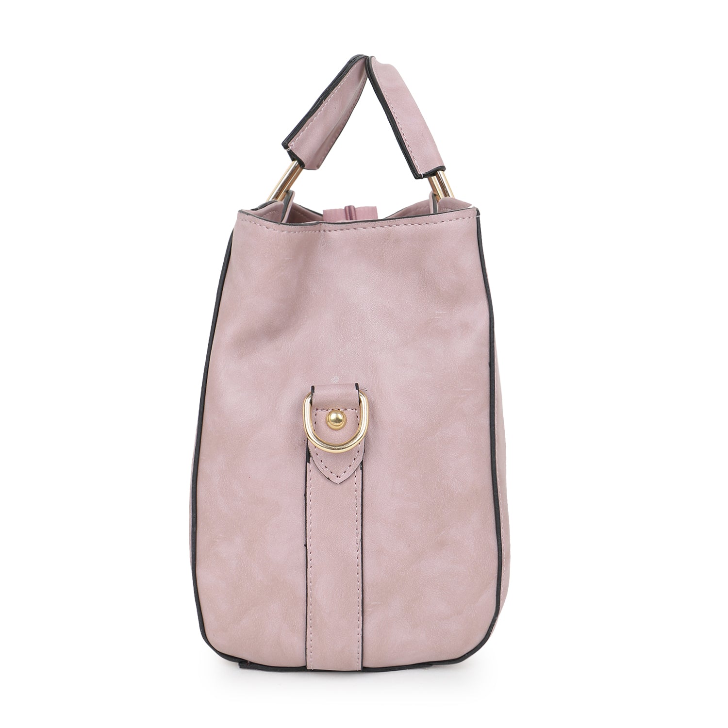 Blush Pink Structured Handheld Bag