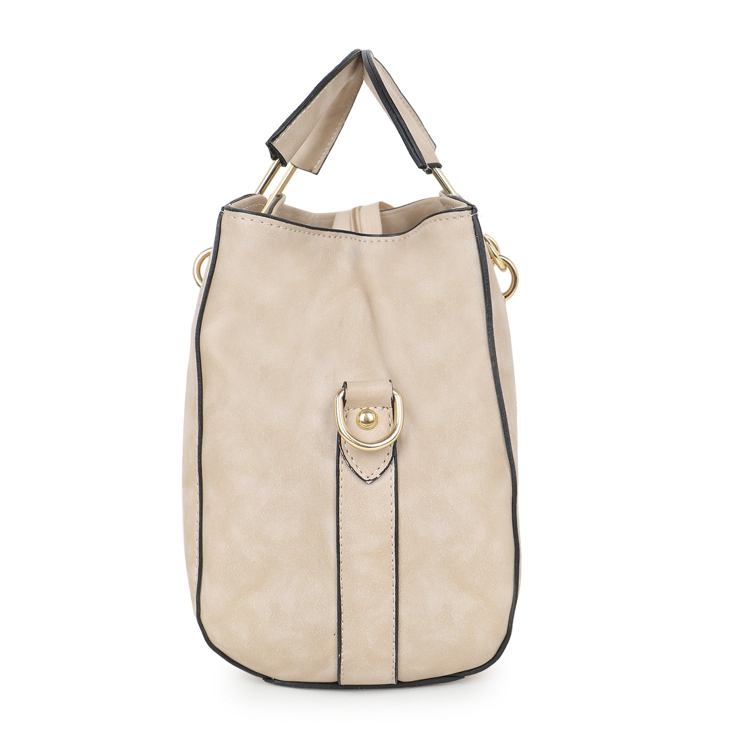 Cream Structured Handheld Bag