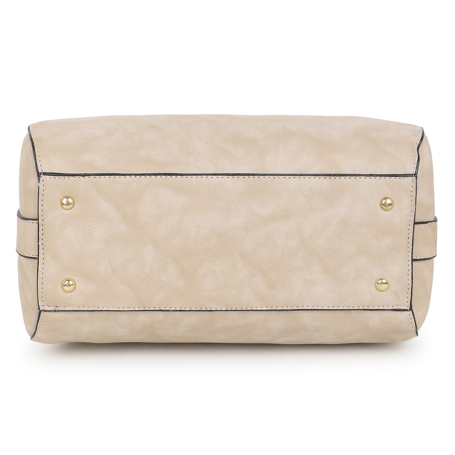 Cream Structured Handheld Bag