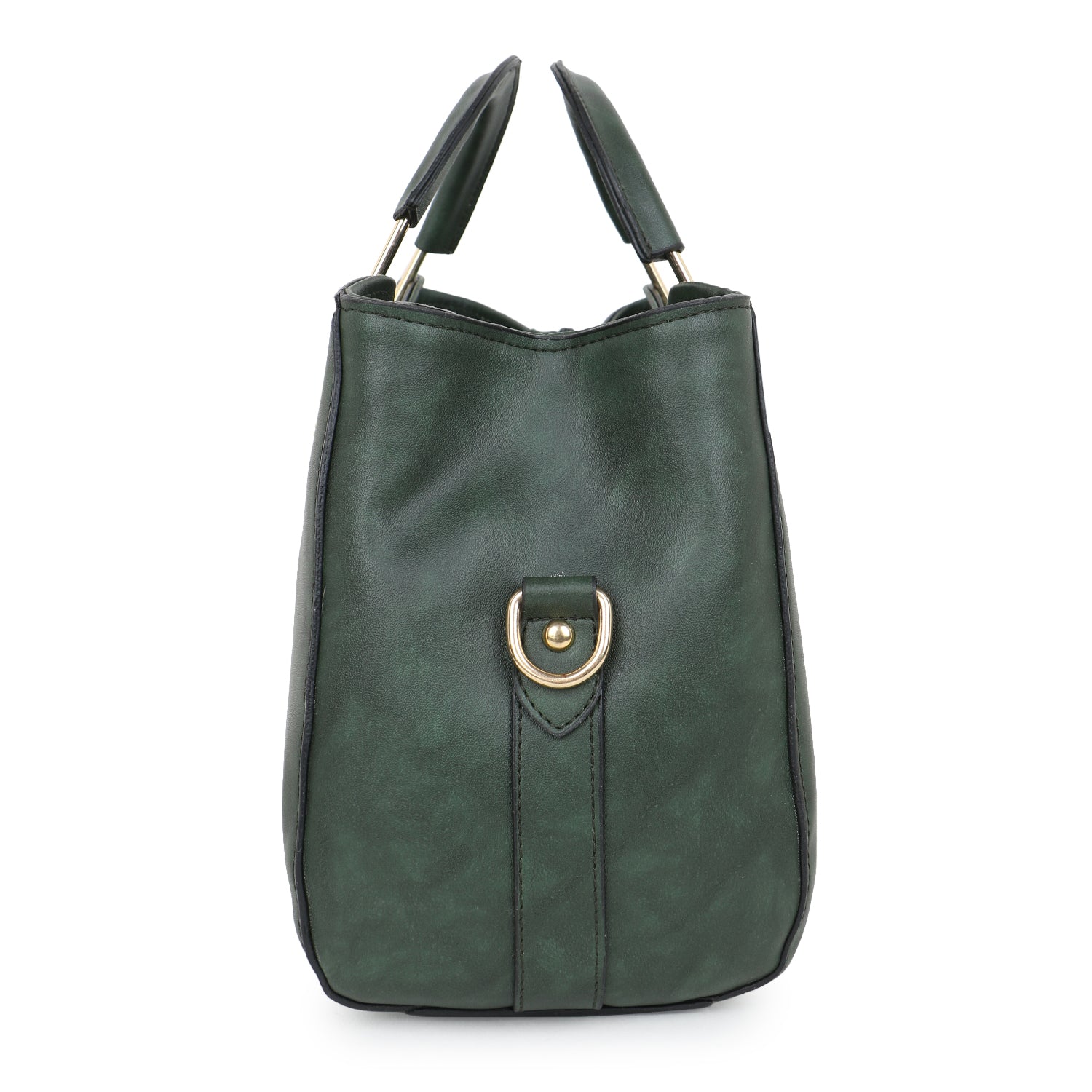 Olive Green Structured Handheld Bag