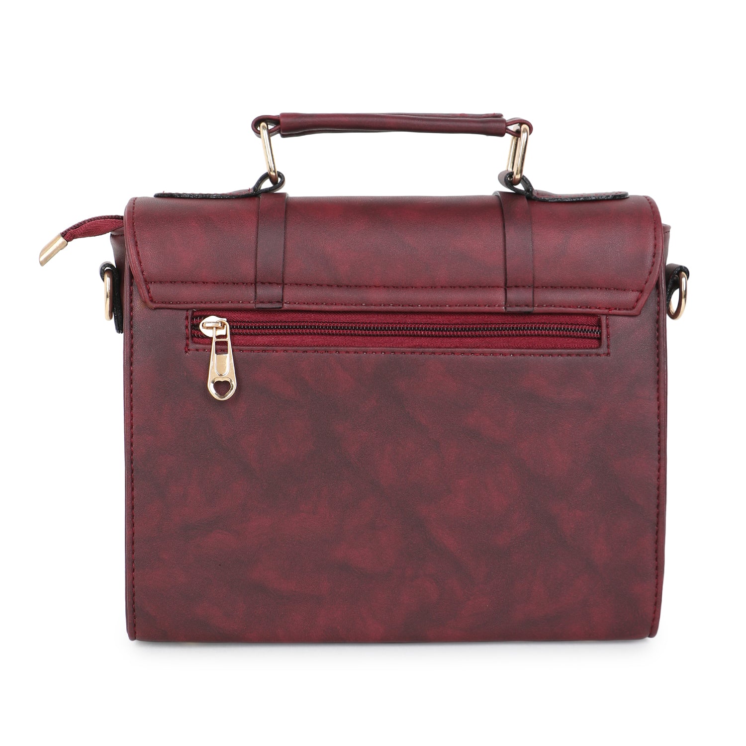 Red Solid Satchel