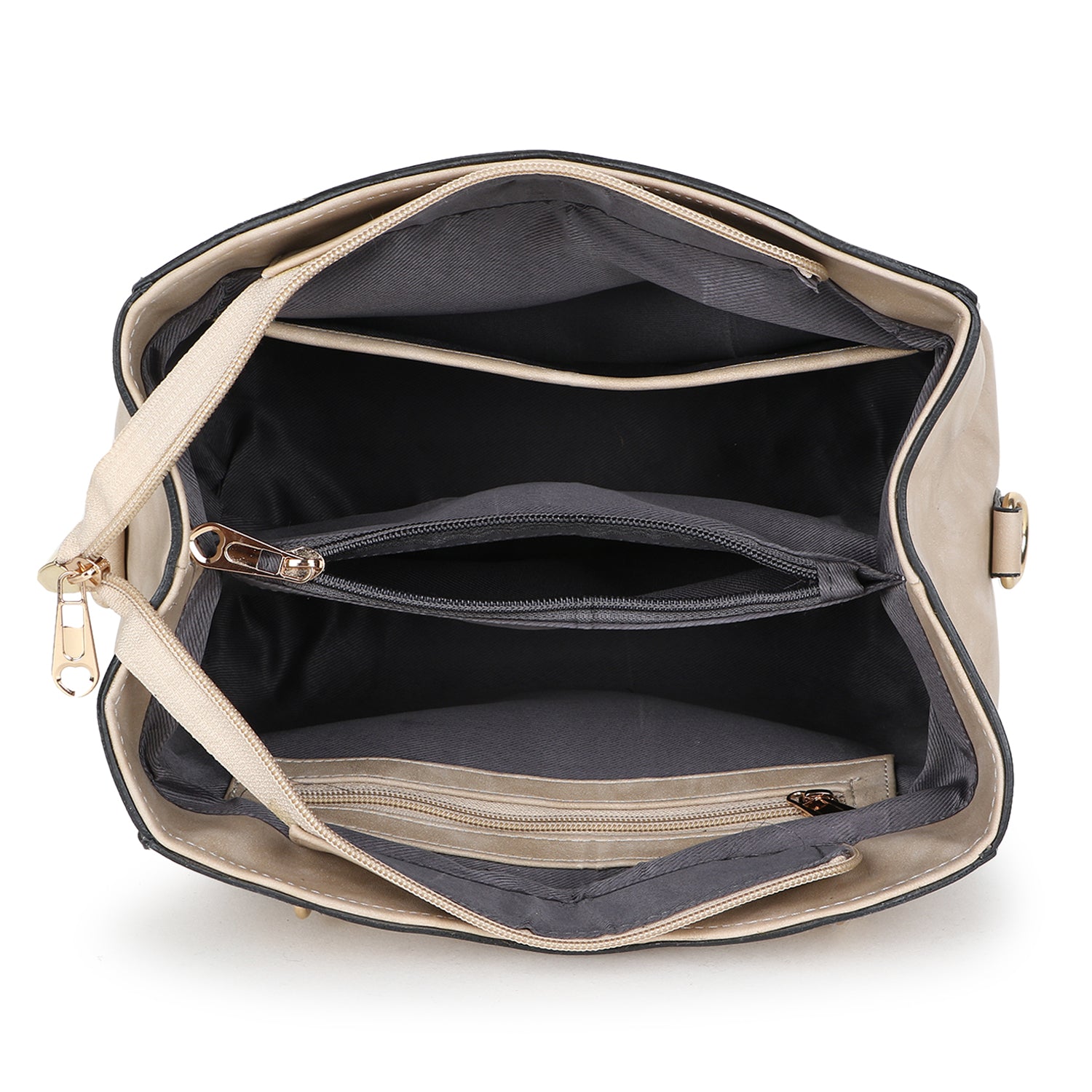 Cream Structured Handheld Bag