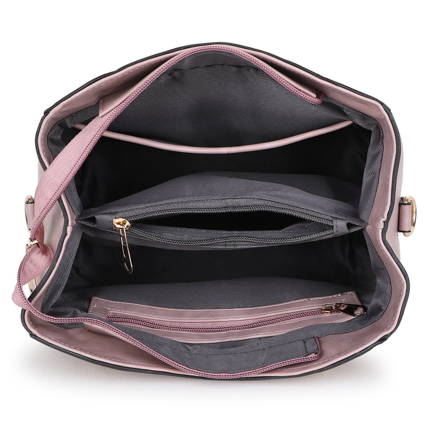 Blush Pink Structured Handheld Bag