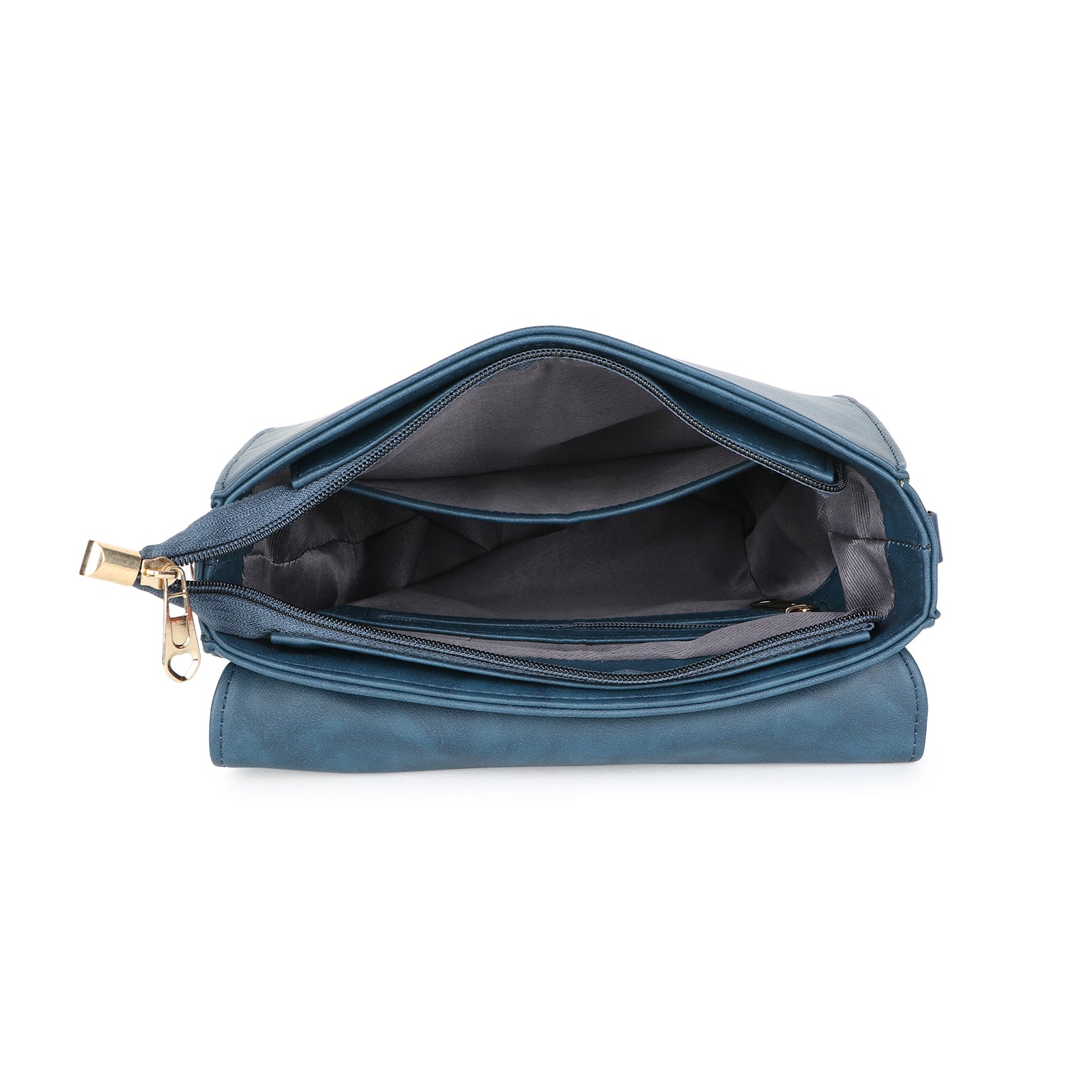 Blue Checked Sling Bag