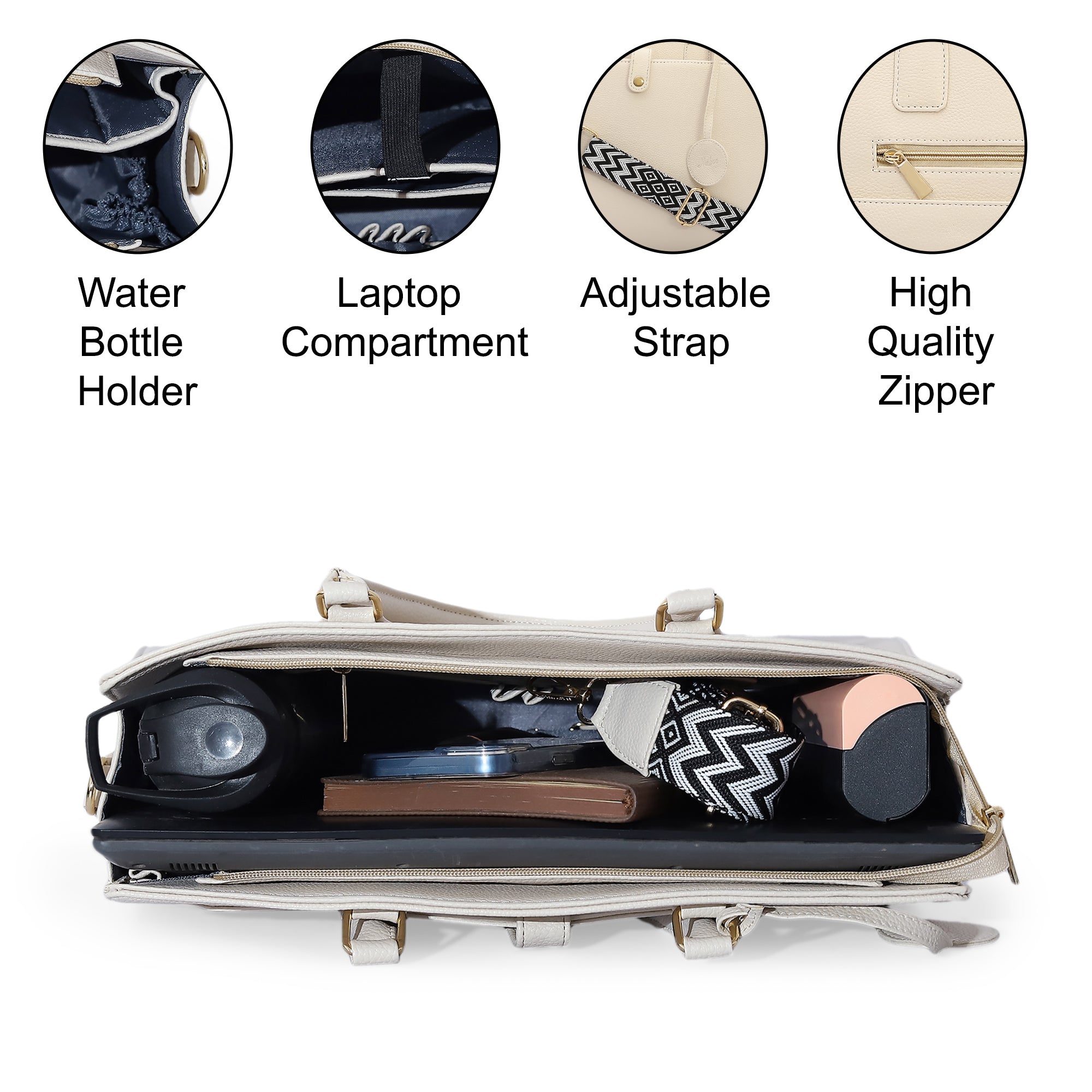 Nyra Tote Bag (Cream)