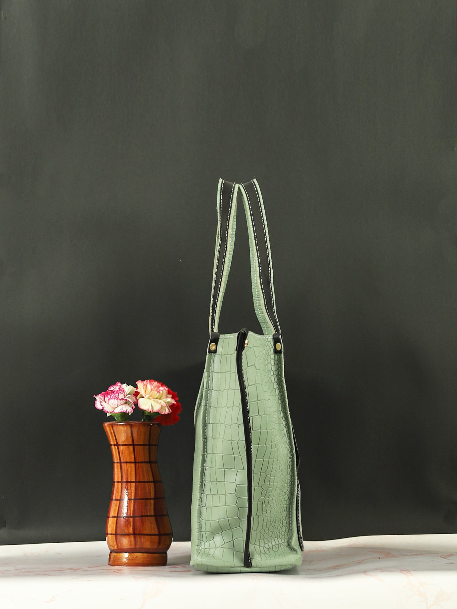 Bucket Tote Bag (Green)