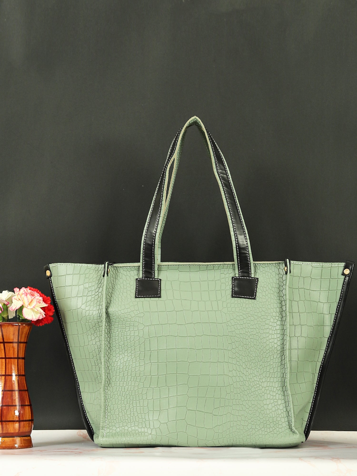 Bucket Tote Bag (Green)