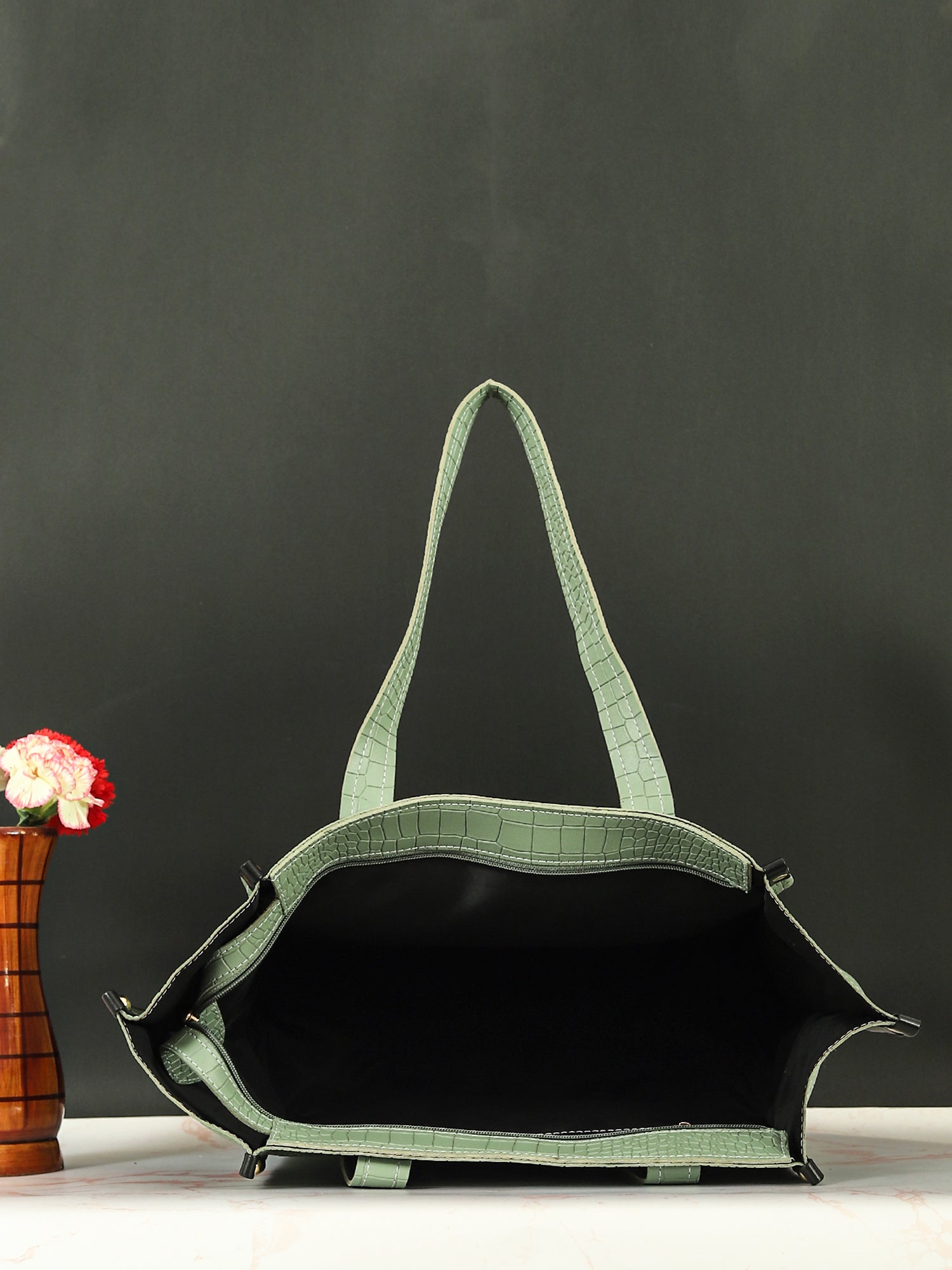 Bucket Tote Bag (Green)