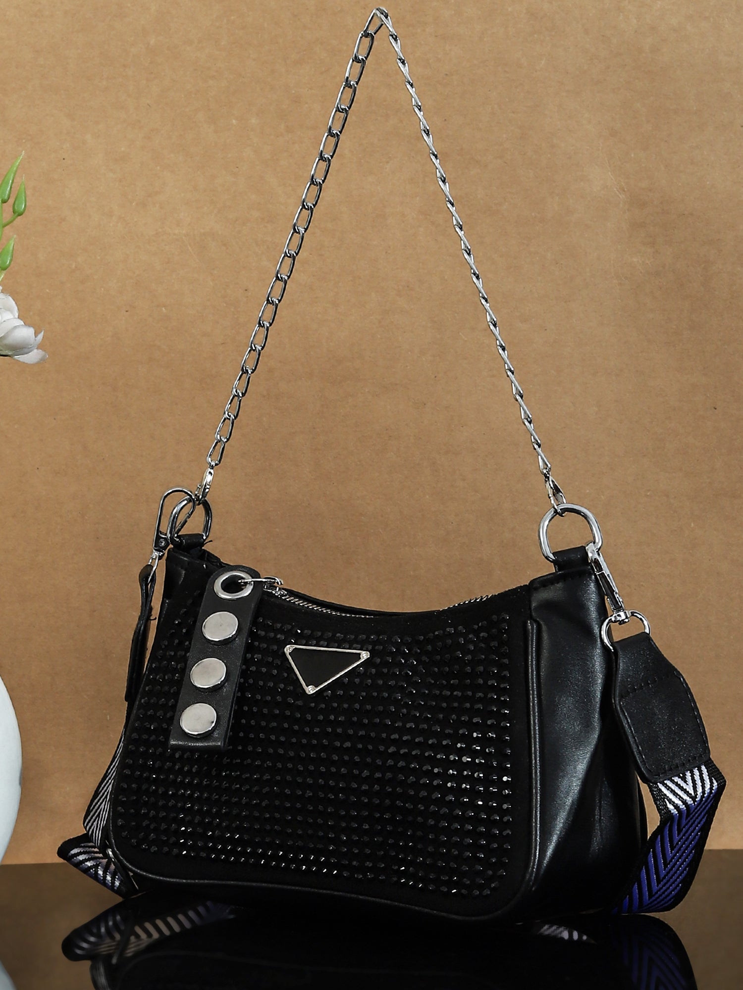 PU Structured Sling Bag