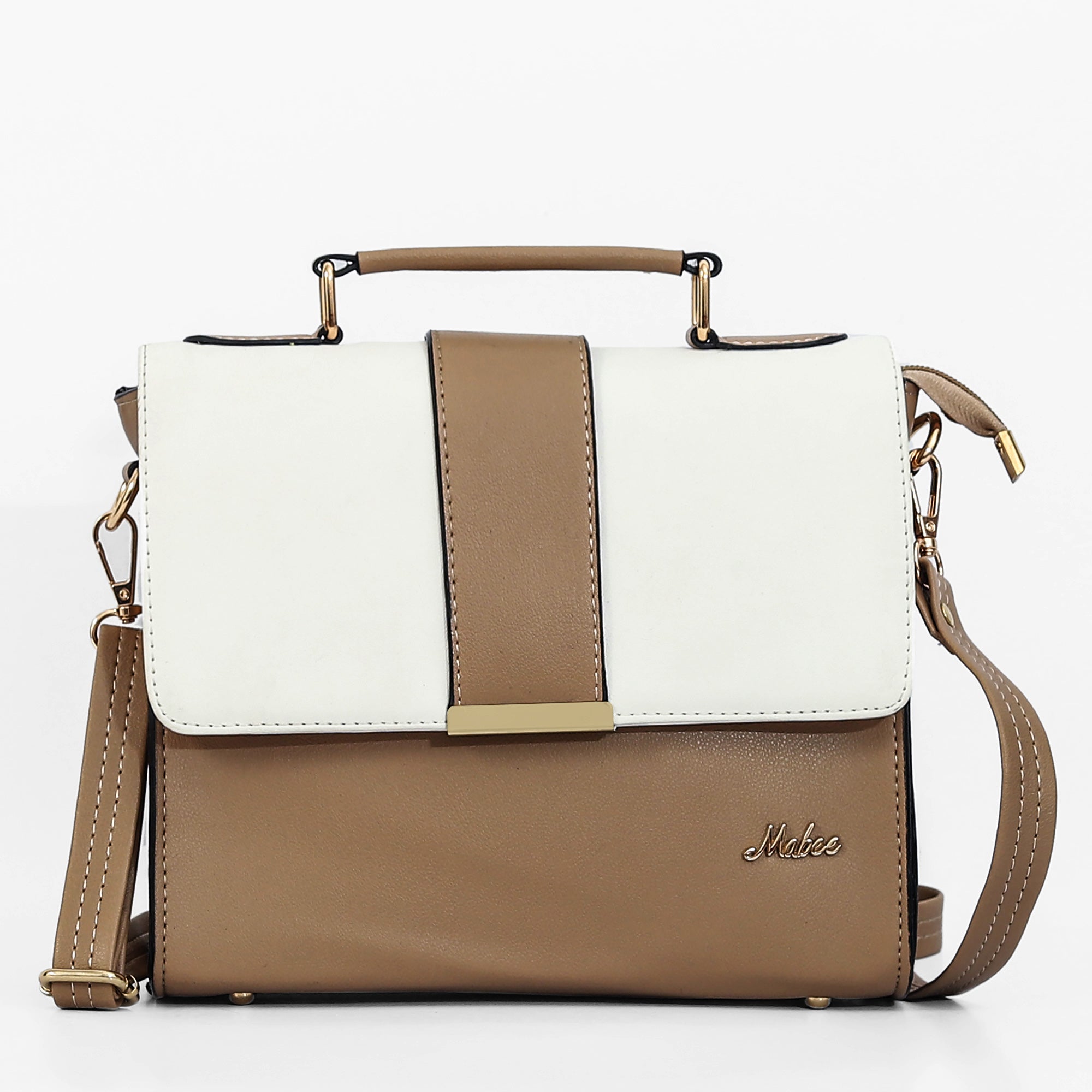 Mid Belt Sling Bag (Beige)