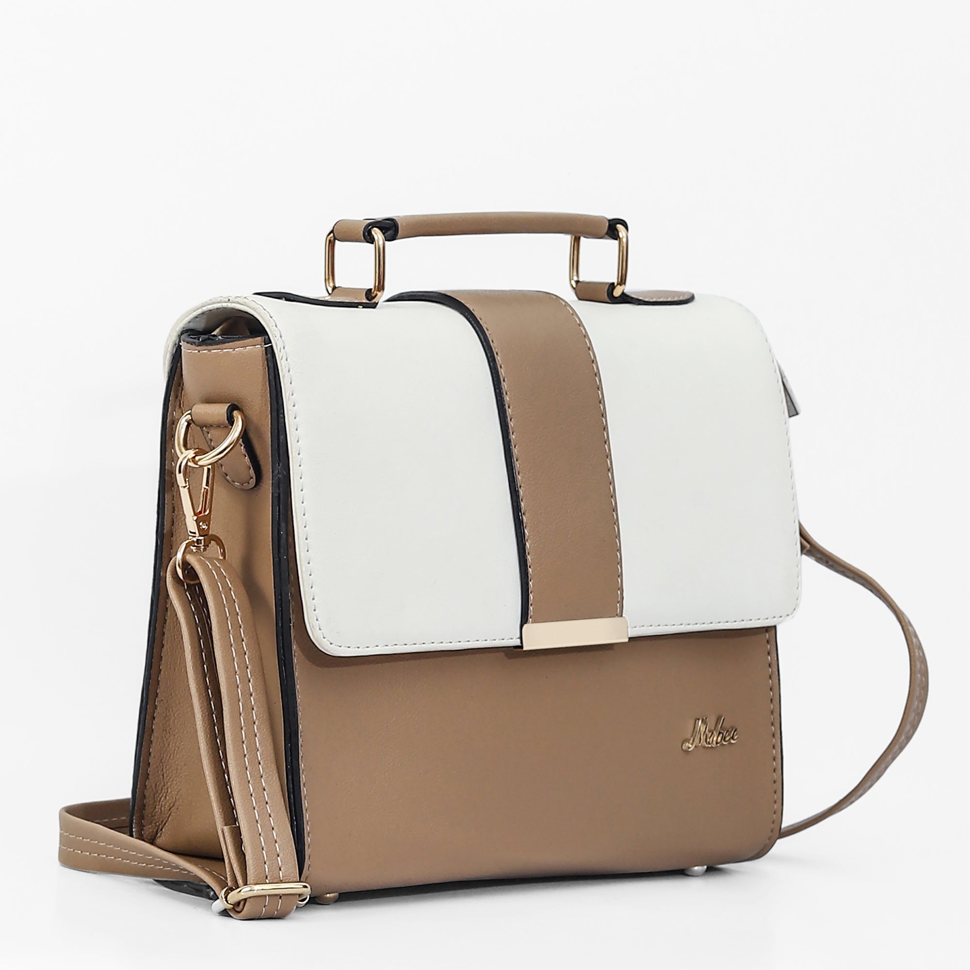 Mid Belt Sling Bag (Beige)