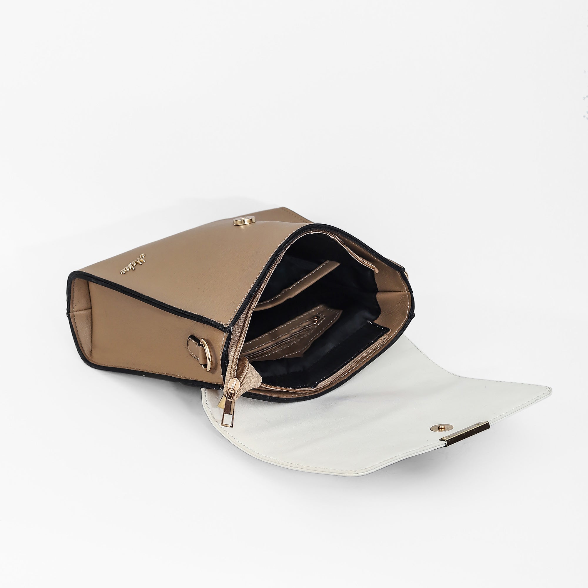 Mid Belt Sling Bag (Beige)