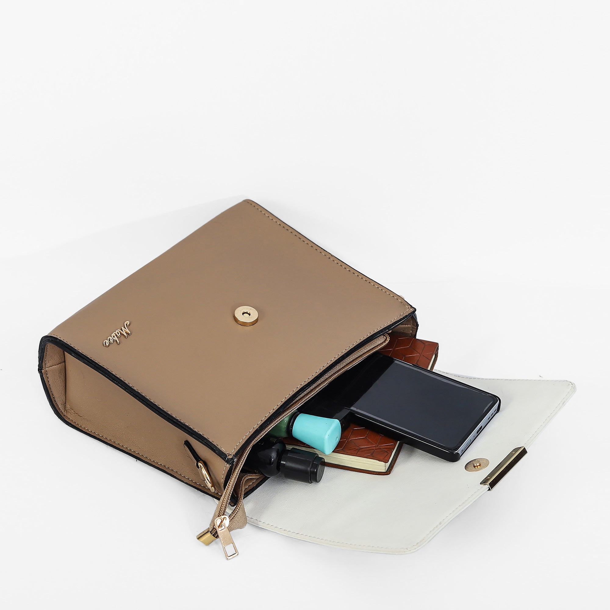 Mid Belt Sling Bag (Beige)