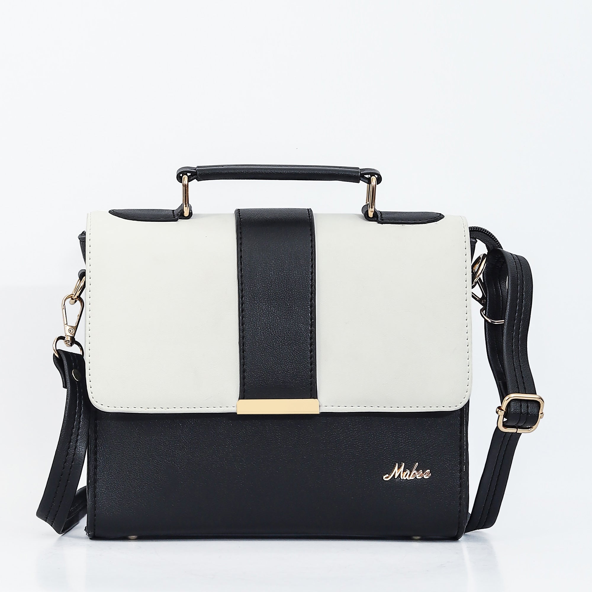 Mid Belt Sling Handbag (Black)
