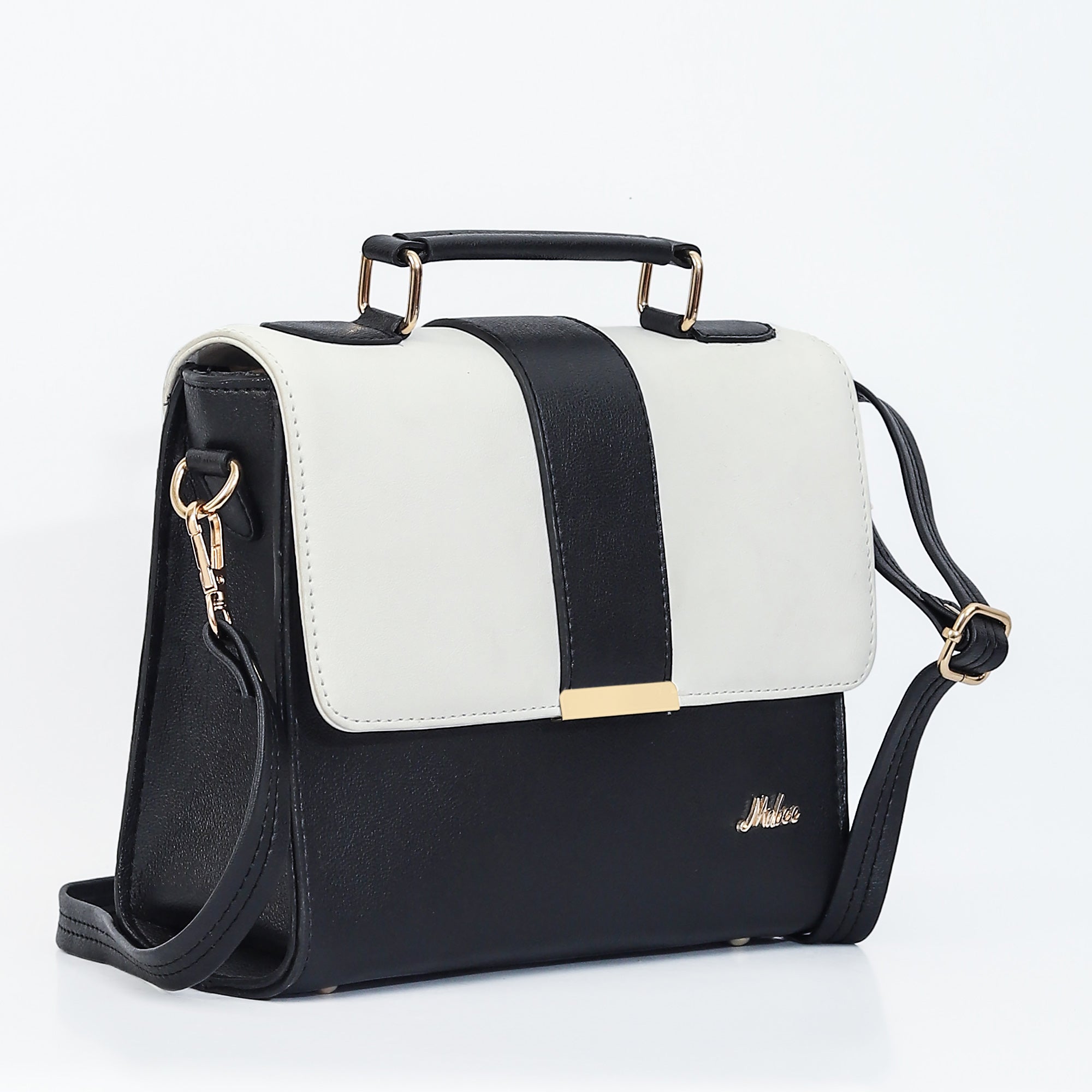 Mid Belt Sling Handbag (Black)