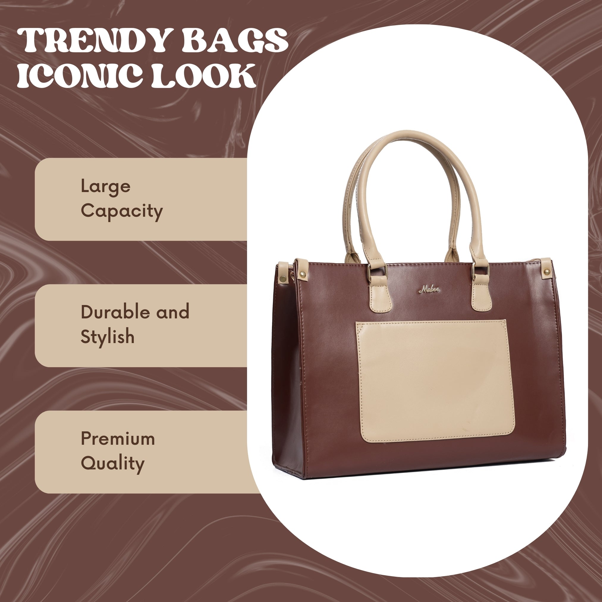 Brown Classic Duo Tote