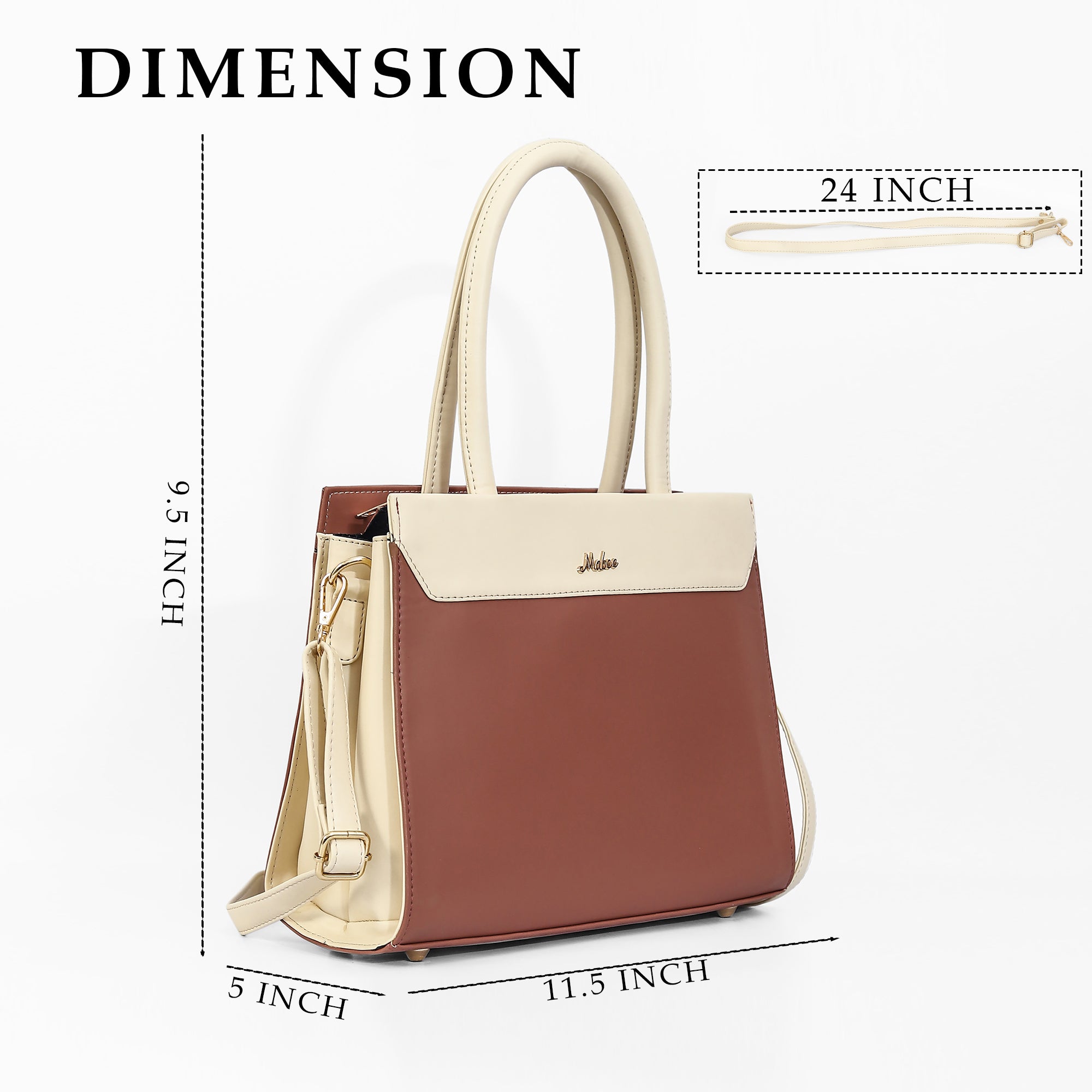 Brown Infinity Handbag