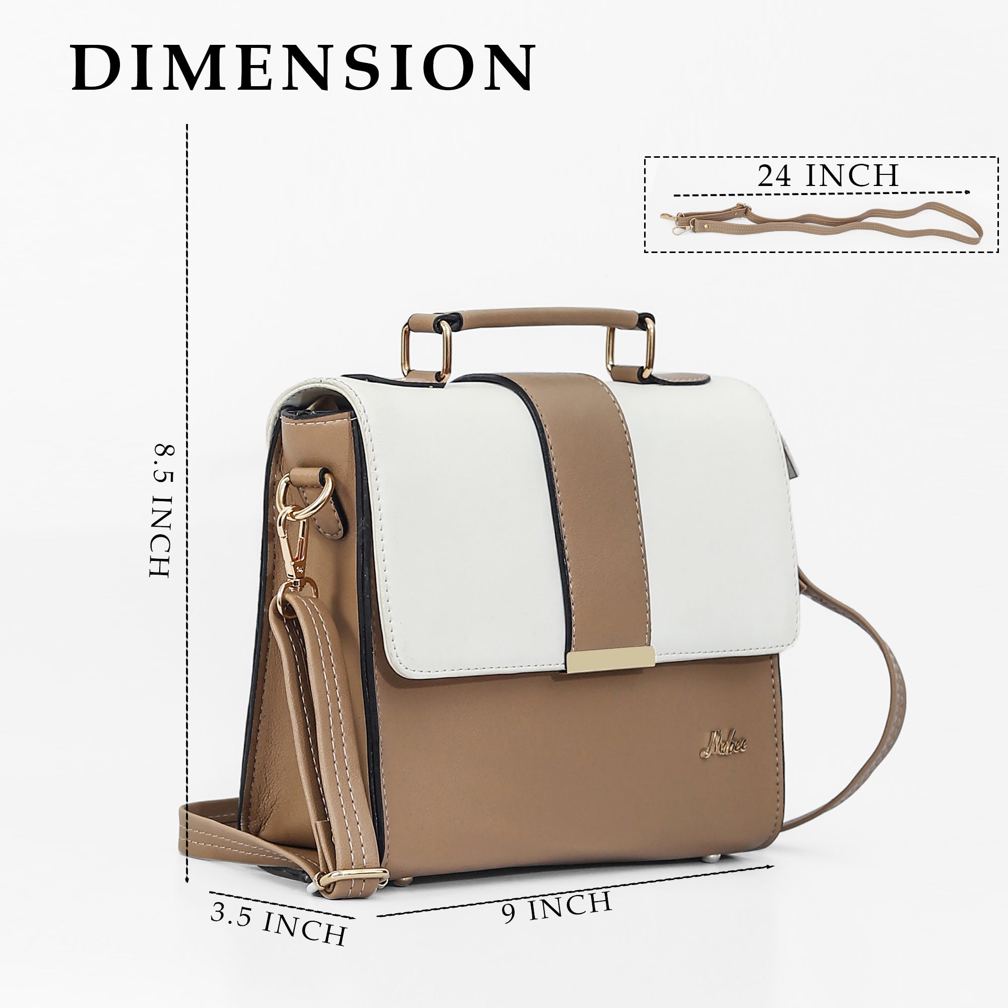 Mid Belt Sling Bag (Beige)