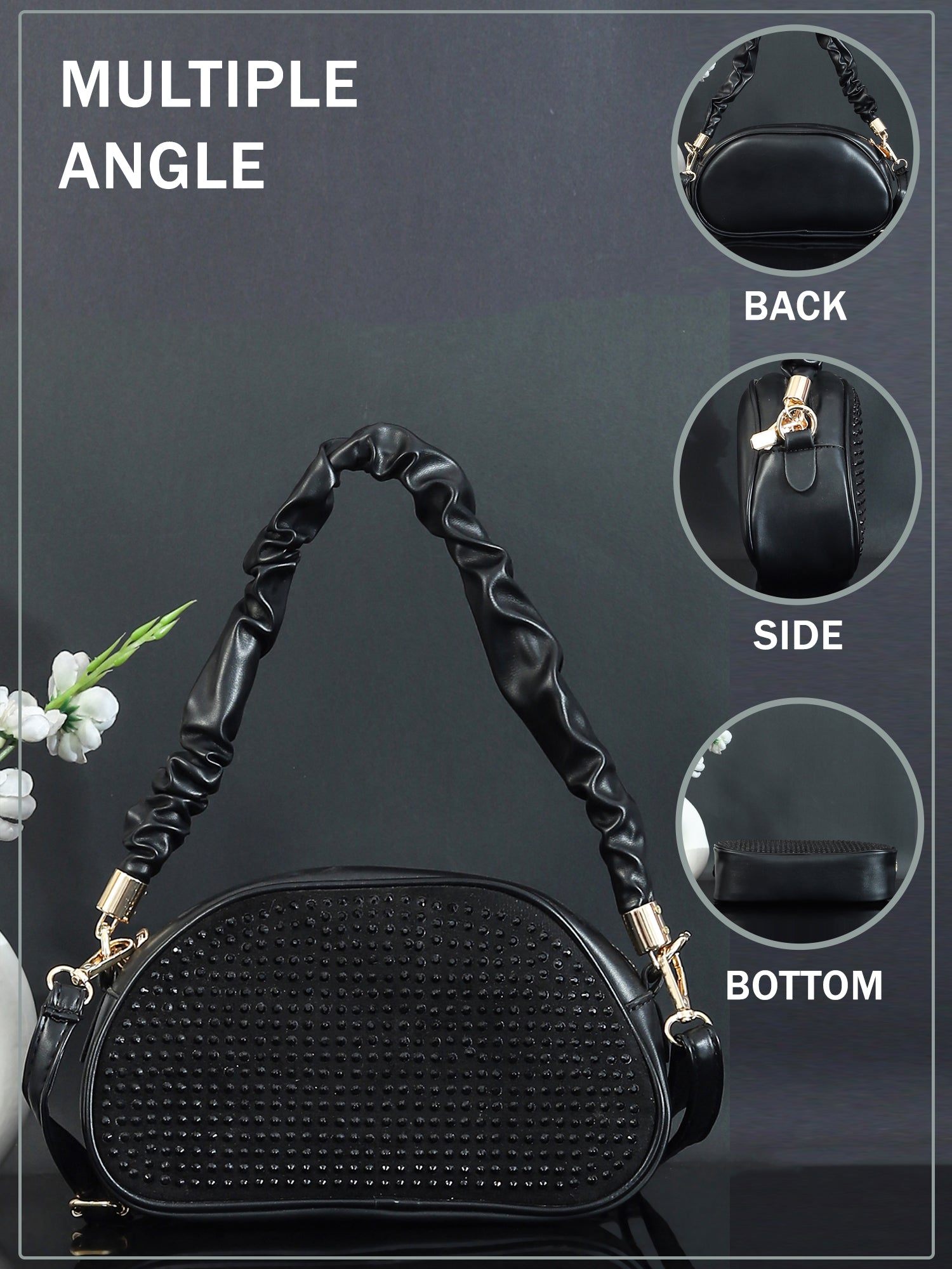 PU Structured Sling Bag