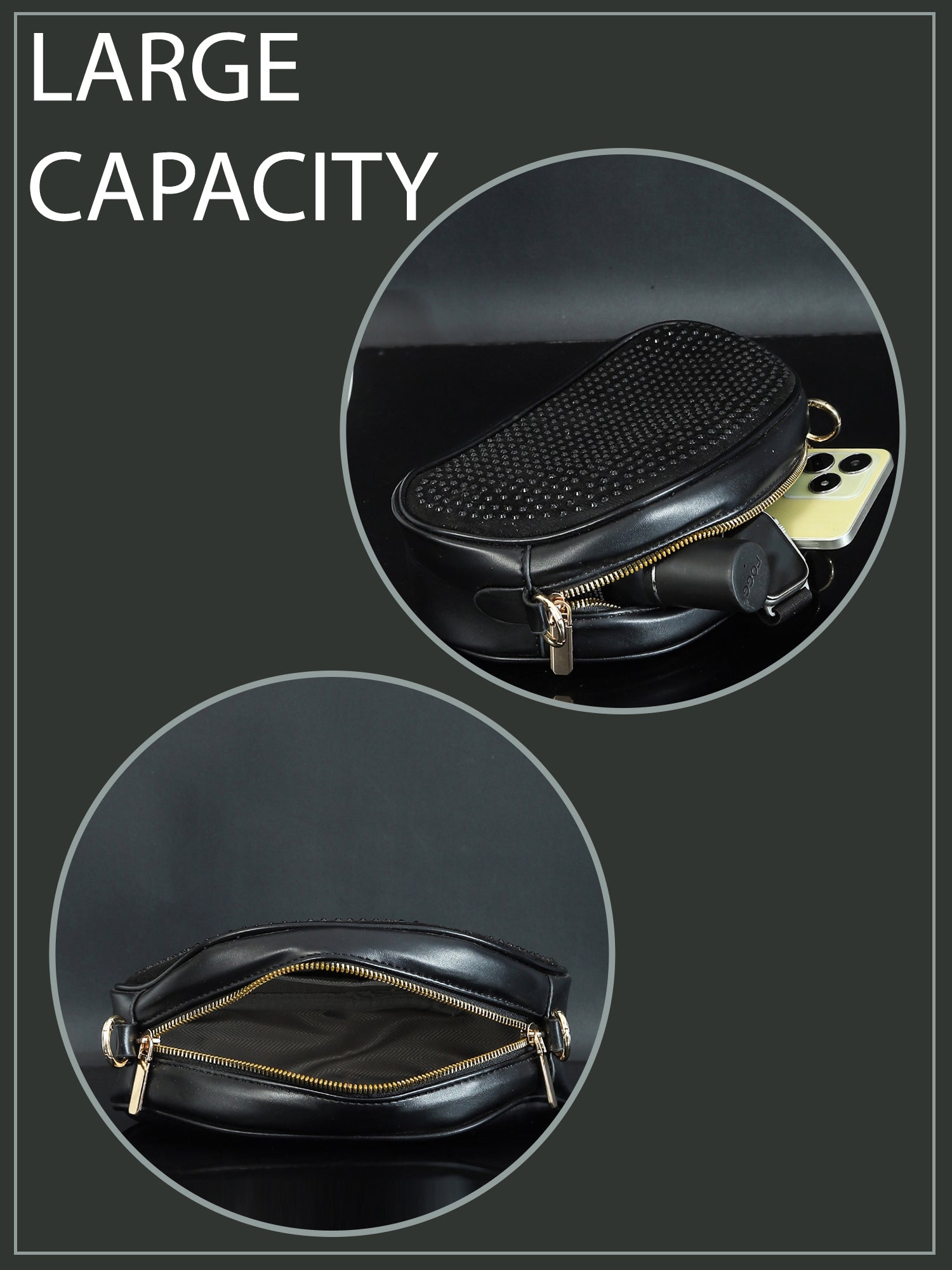 PU Structured Sling Bag