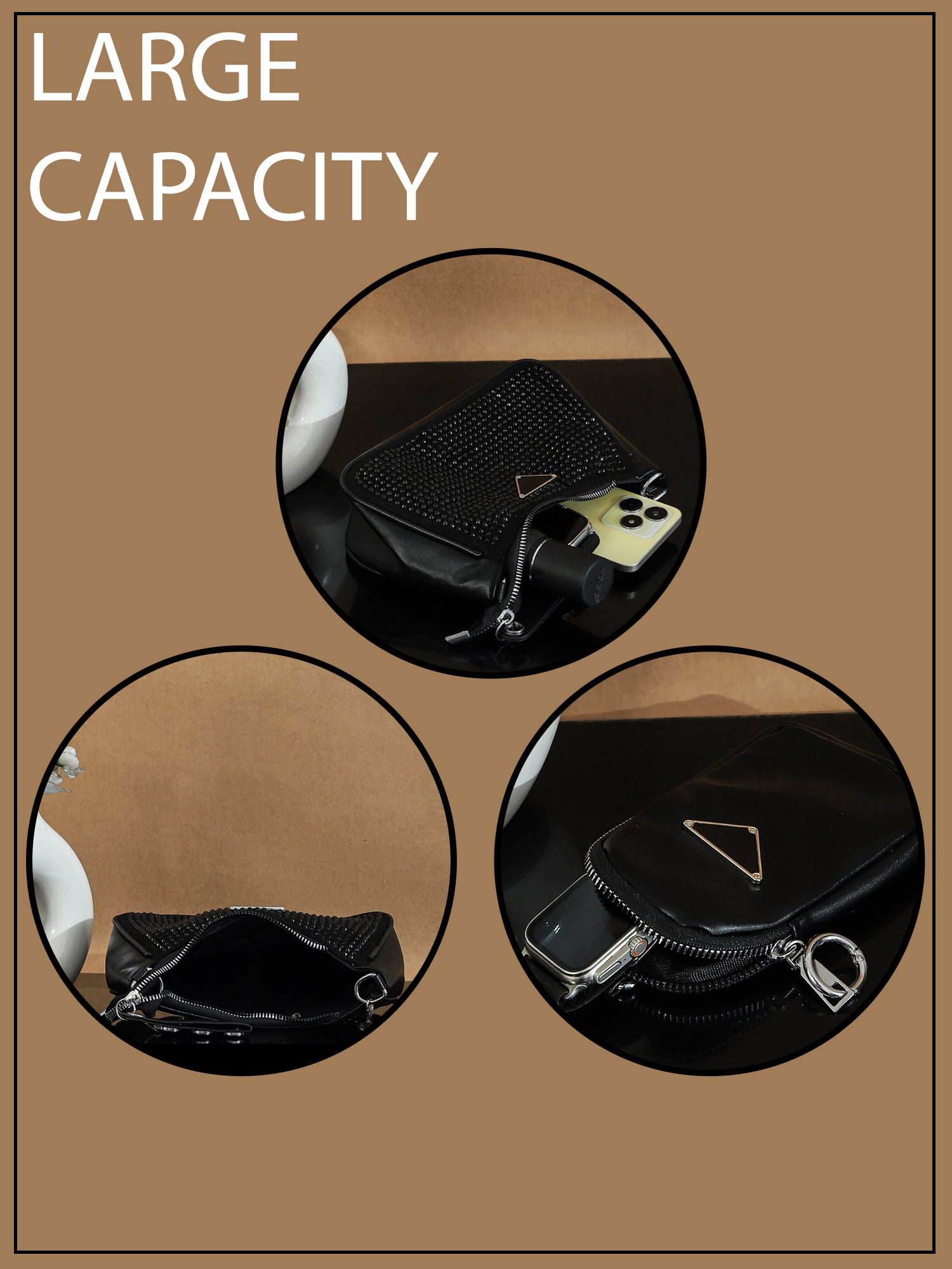 PU Structured Sling Bag