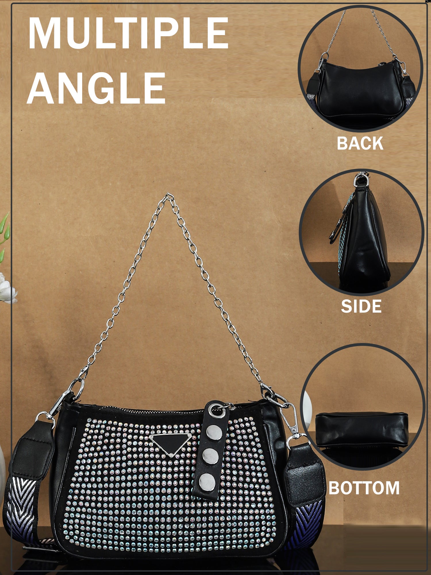 PU Structured Sling Bag