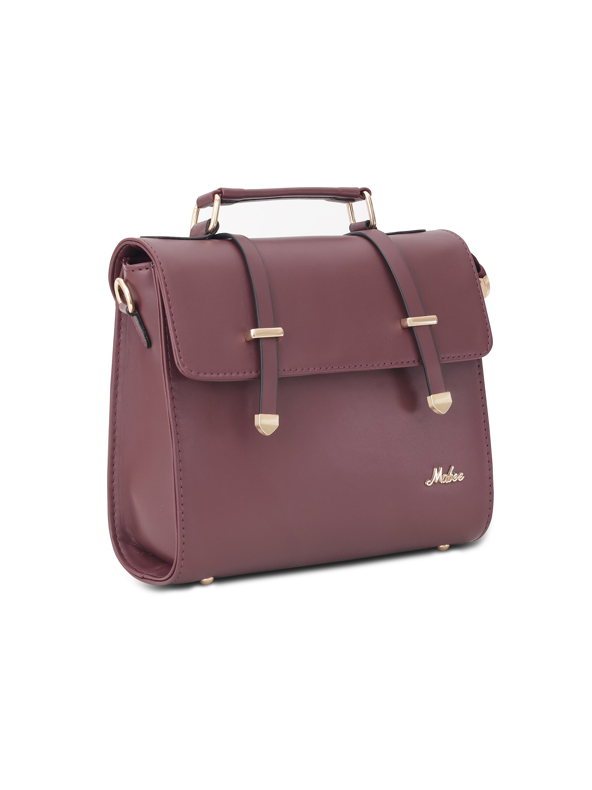 Berry Solid Satchel