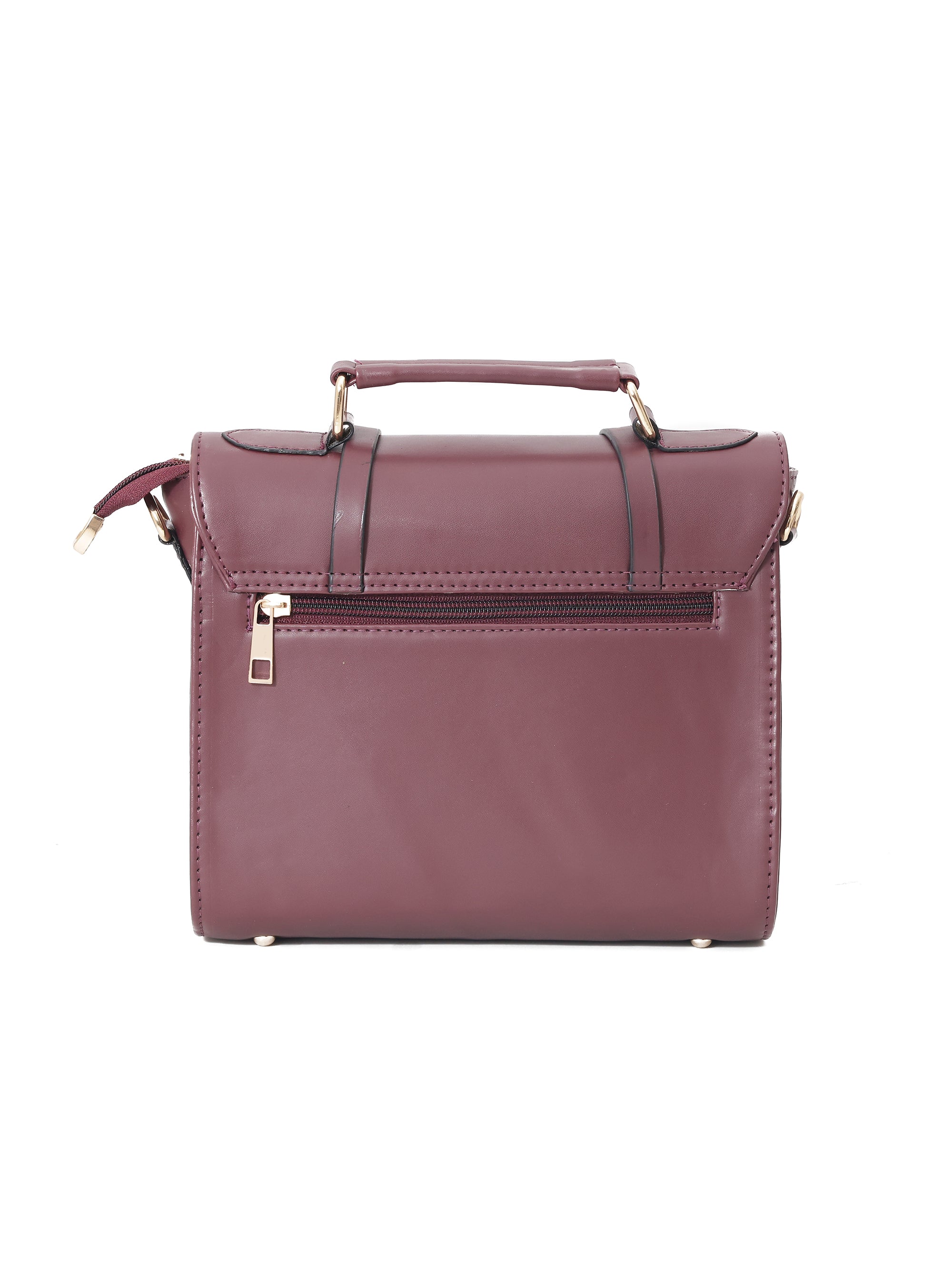 Berry Solid Satchel
