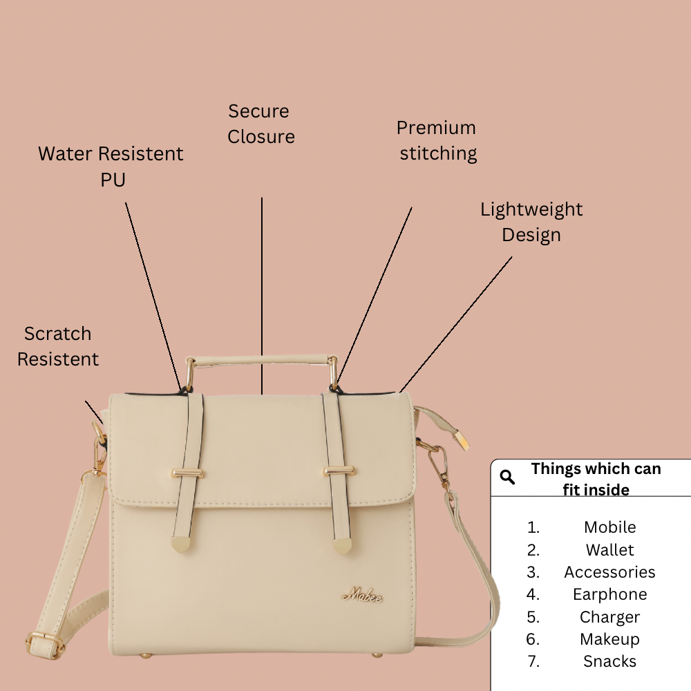 Beige Belle Satchel