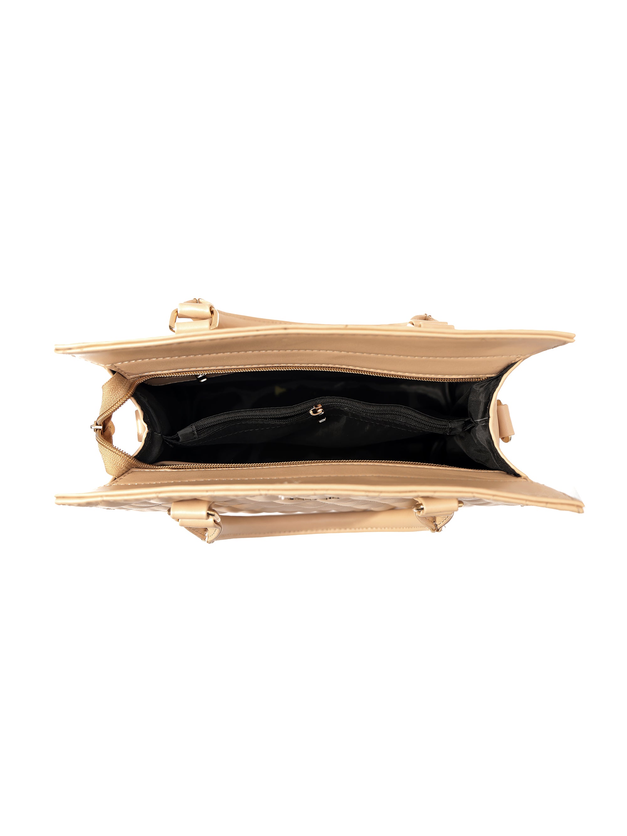 Cream Structured Handheld Bag