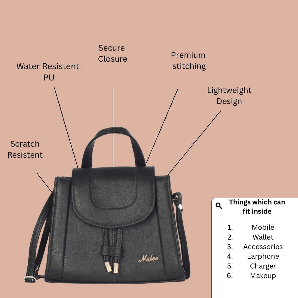 Black Half Moon Sling