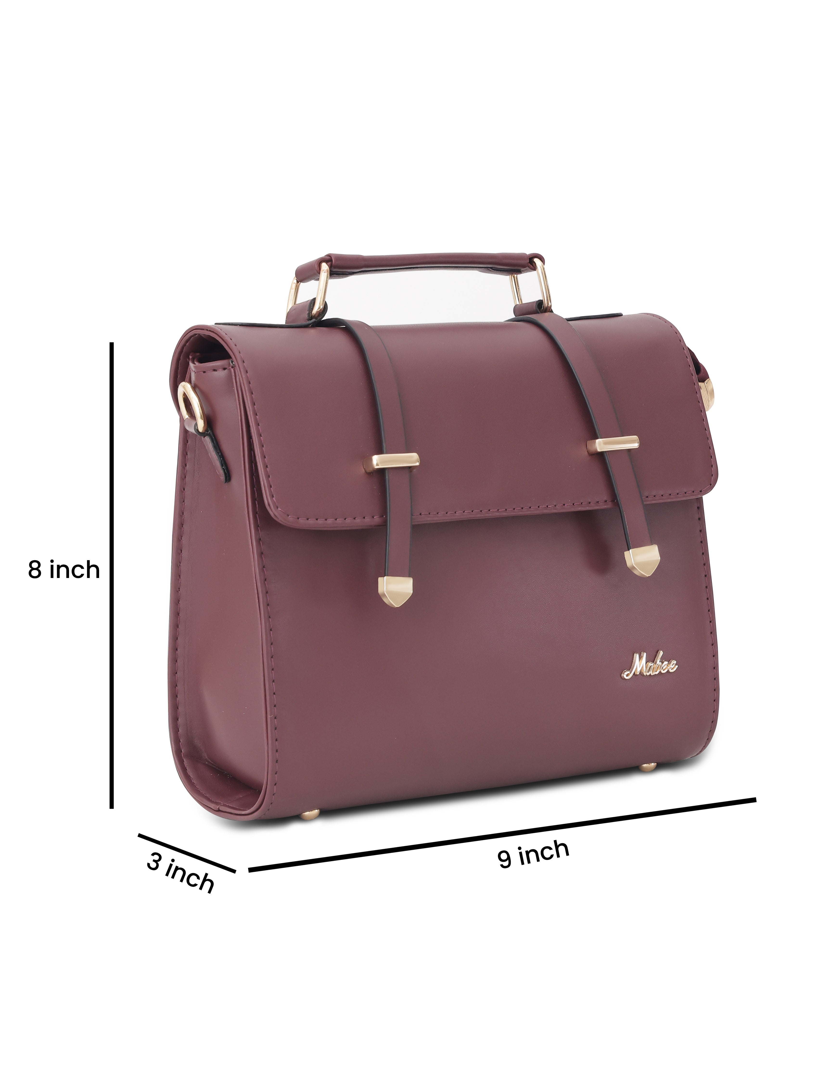 Berry Solid Satchel