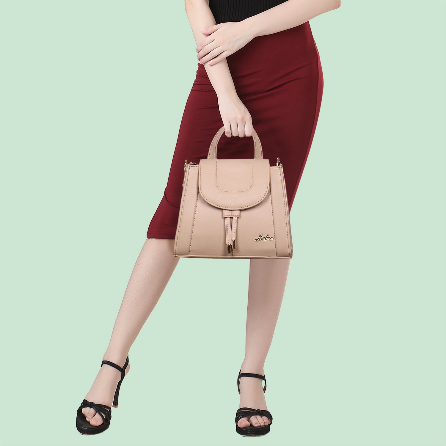Nude Satchel Bag