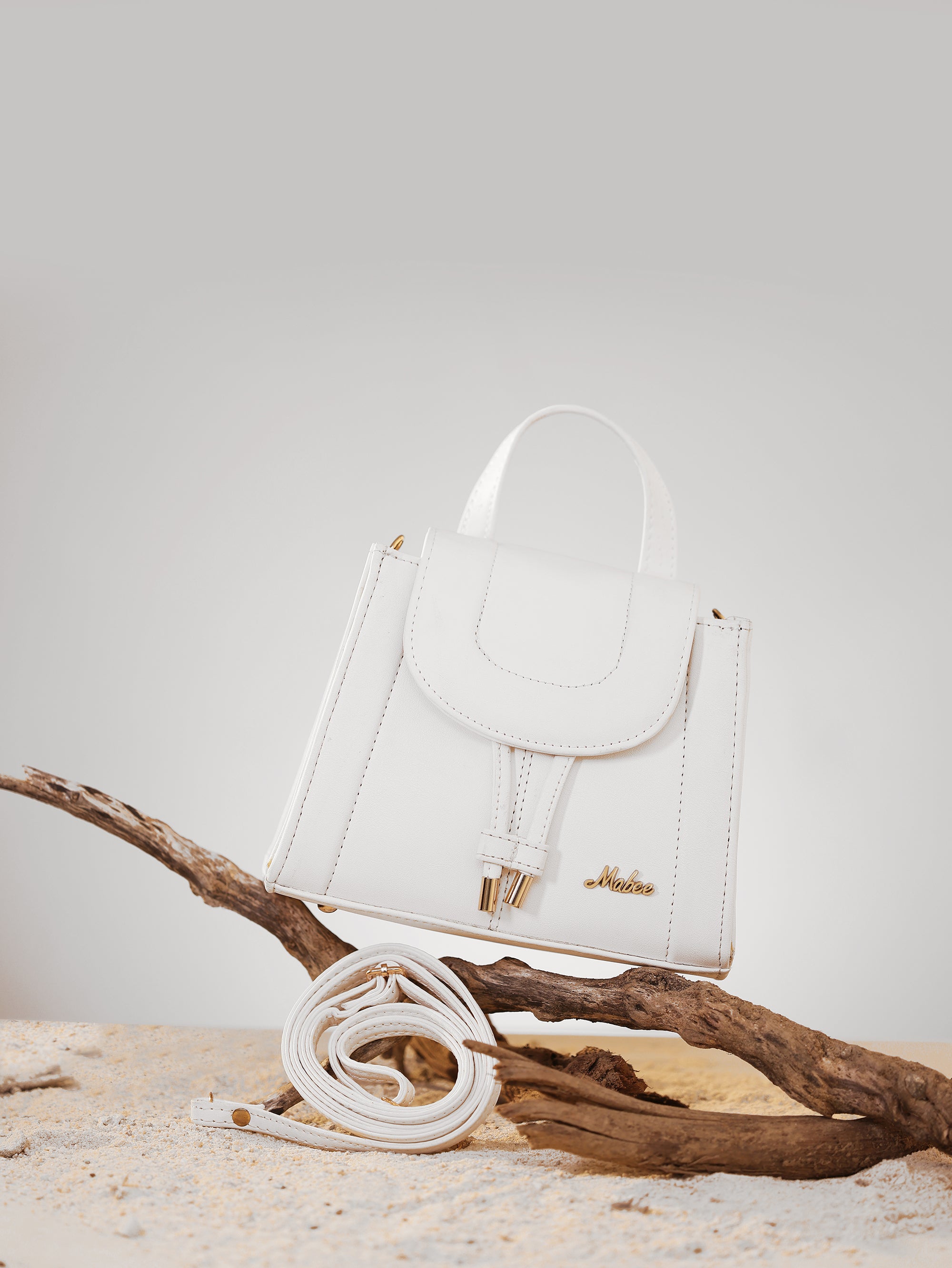 White Half Moon Sling