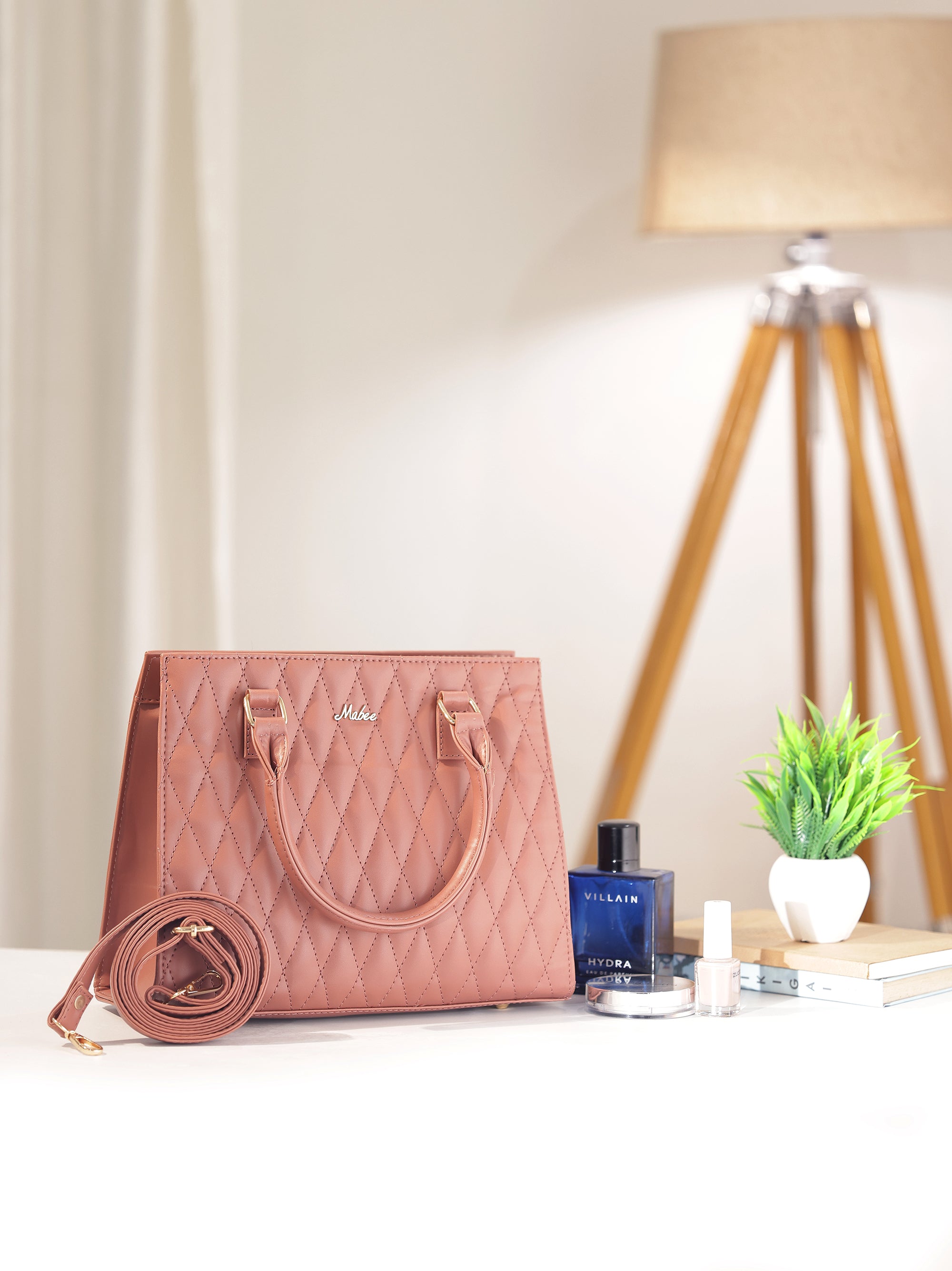 Nude Structured Handheld Bag