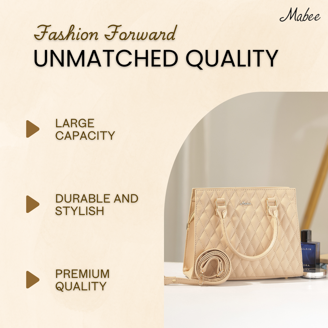 Cream Structured Handheld Bag