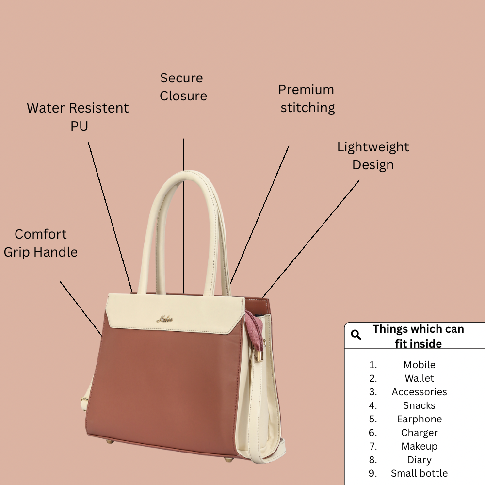 Brown Infinity Handbag